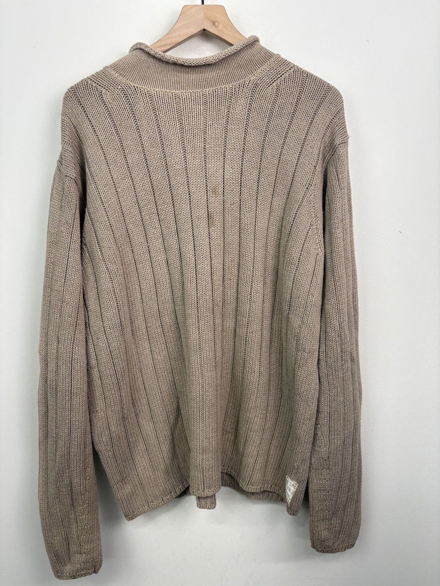 Eddie Bauer × Vintage Vintage 90's Knit Eddie Bauer V Neck Striped Pattern Pullover Cardigan Size XL Size US XL / EU 56 / 4 - 1 Thumbnail