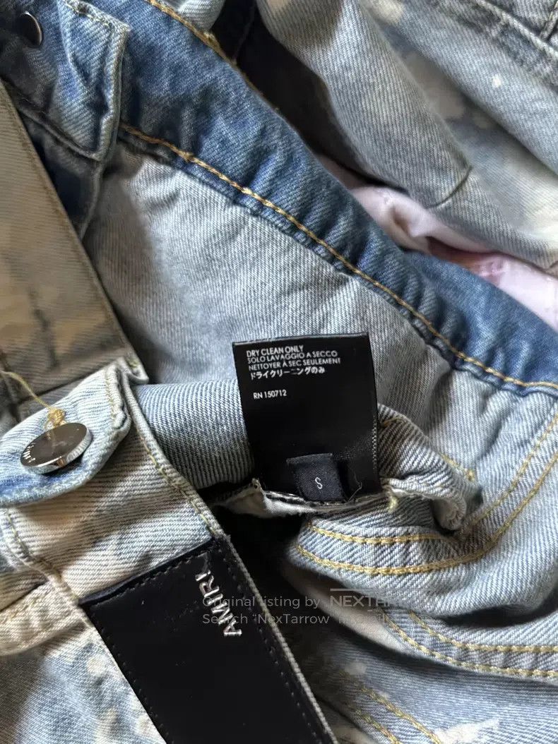 Amiri Amiri Dyed ink splashed destroyed denim jacket Size US S / EU 44-46 / 1 - 8 Thumbnail