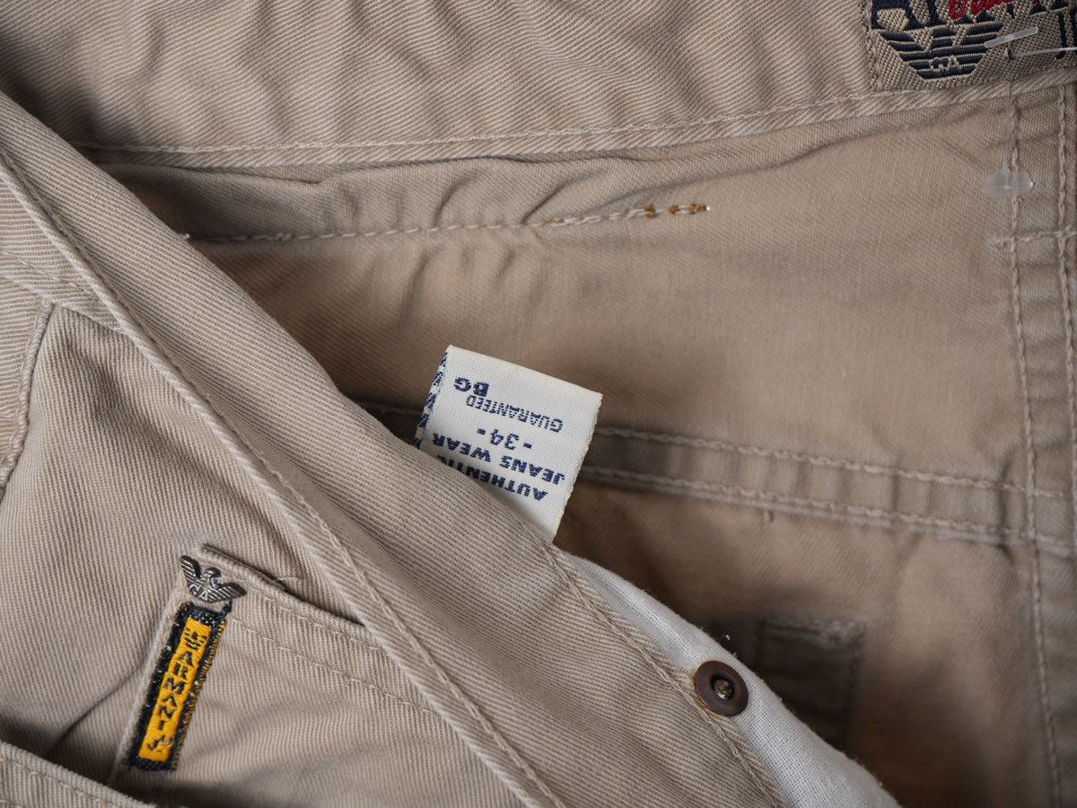 Armani Vintage Armani Jeans 90s Beige Jeans Metal Logo Y2K Size US 32 / EU 48 - 6 Thumbnail