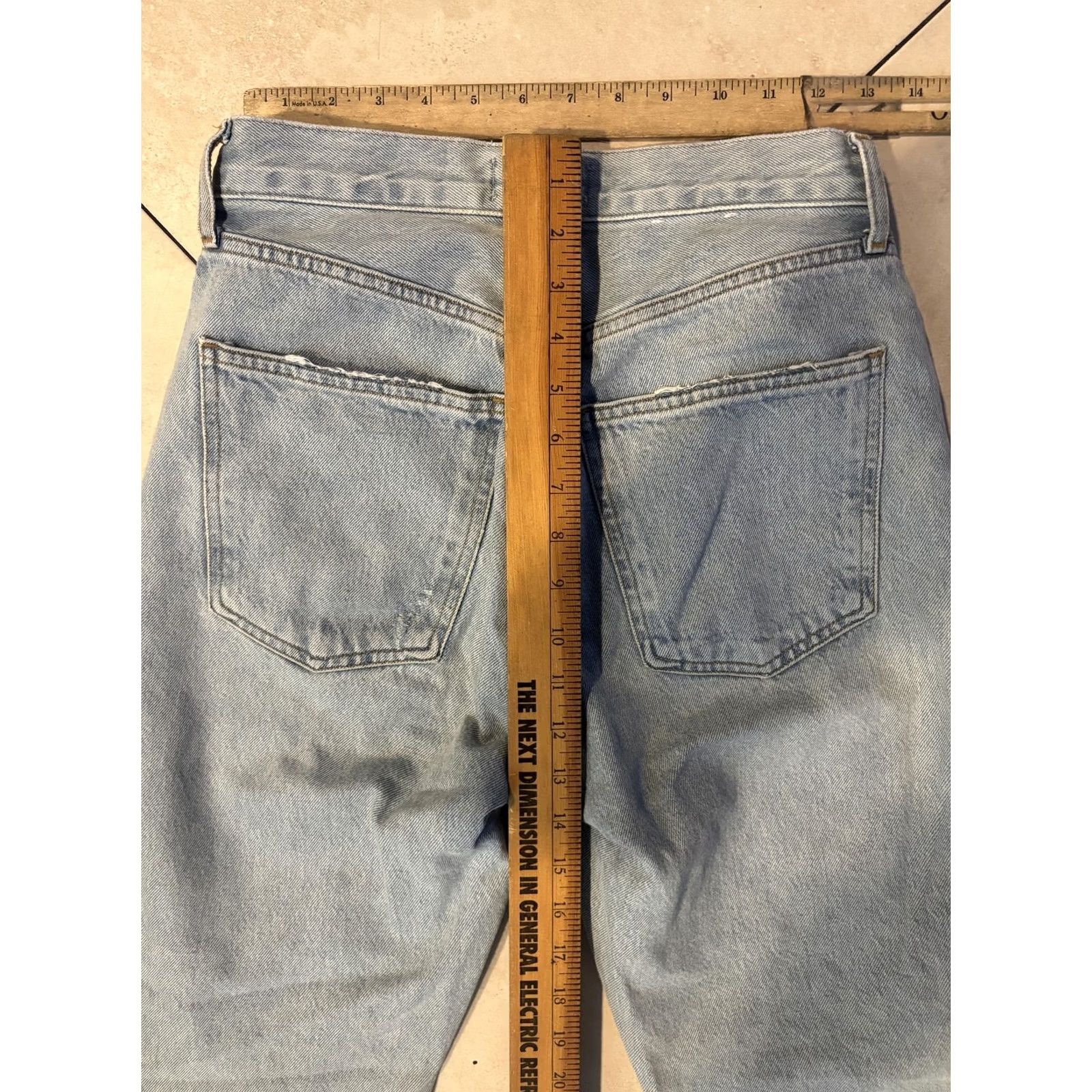 Agolde VINTAGE AGOLDE 90s Pinch Jeans Womens 29 Blue Light Wash Mom Fit Button Fly Denim 29 in Relaxed Boys/Girls? Size 29" - 7 Thumbnail