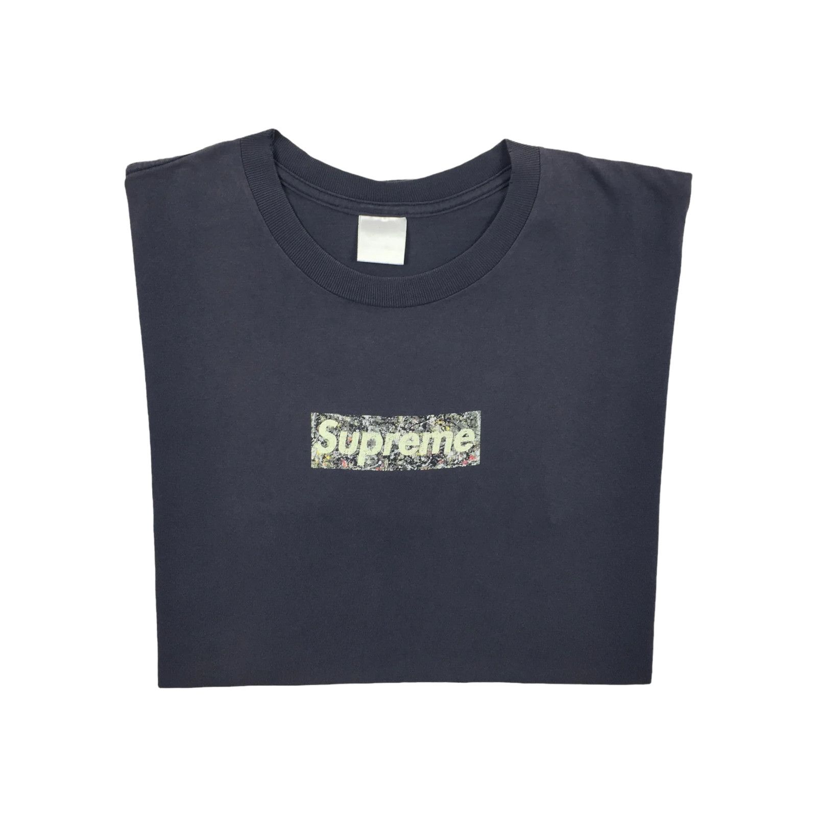 Supreme 1999 Supreme Jackson Pollock Blue Box Logo Tee Size US M / EU 48-50 / 2 - 1 Thumbnail