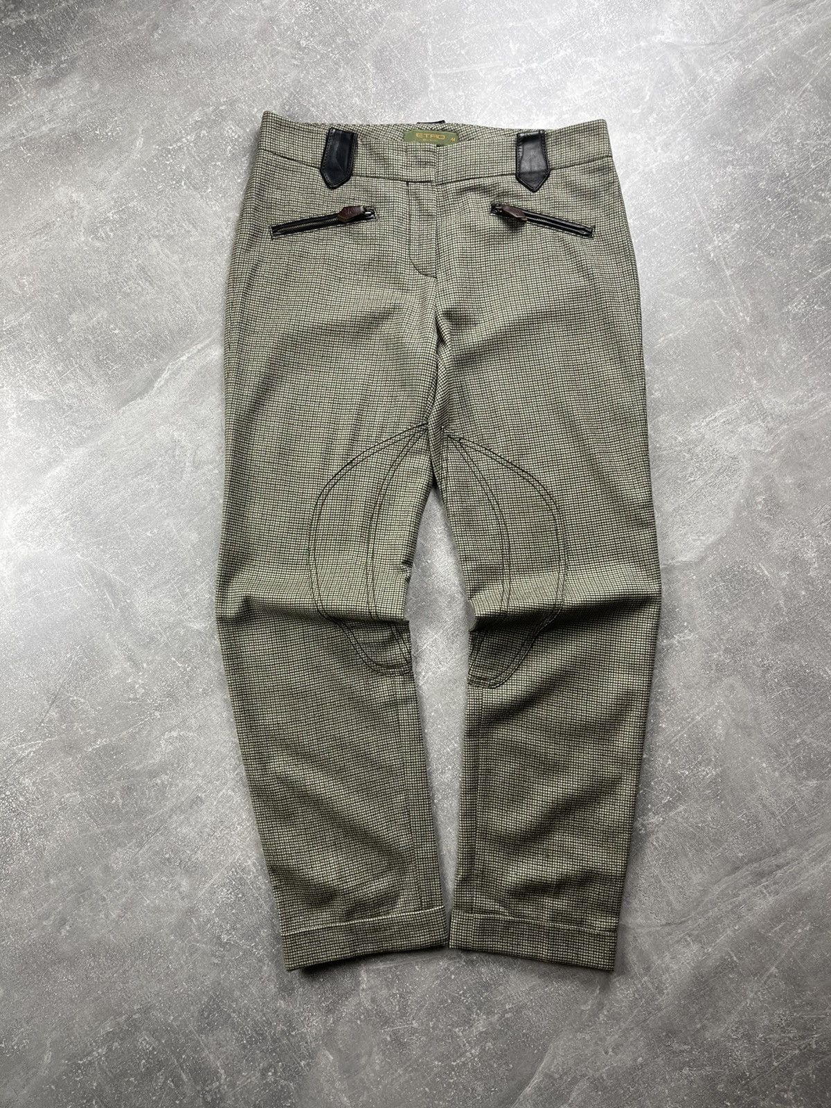 Etro Etro Milano Tailored Riding Style Pants Houndstooth Pattern Size 30" / US 8 / IT 44 - 2 Thumbnail