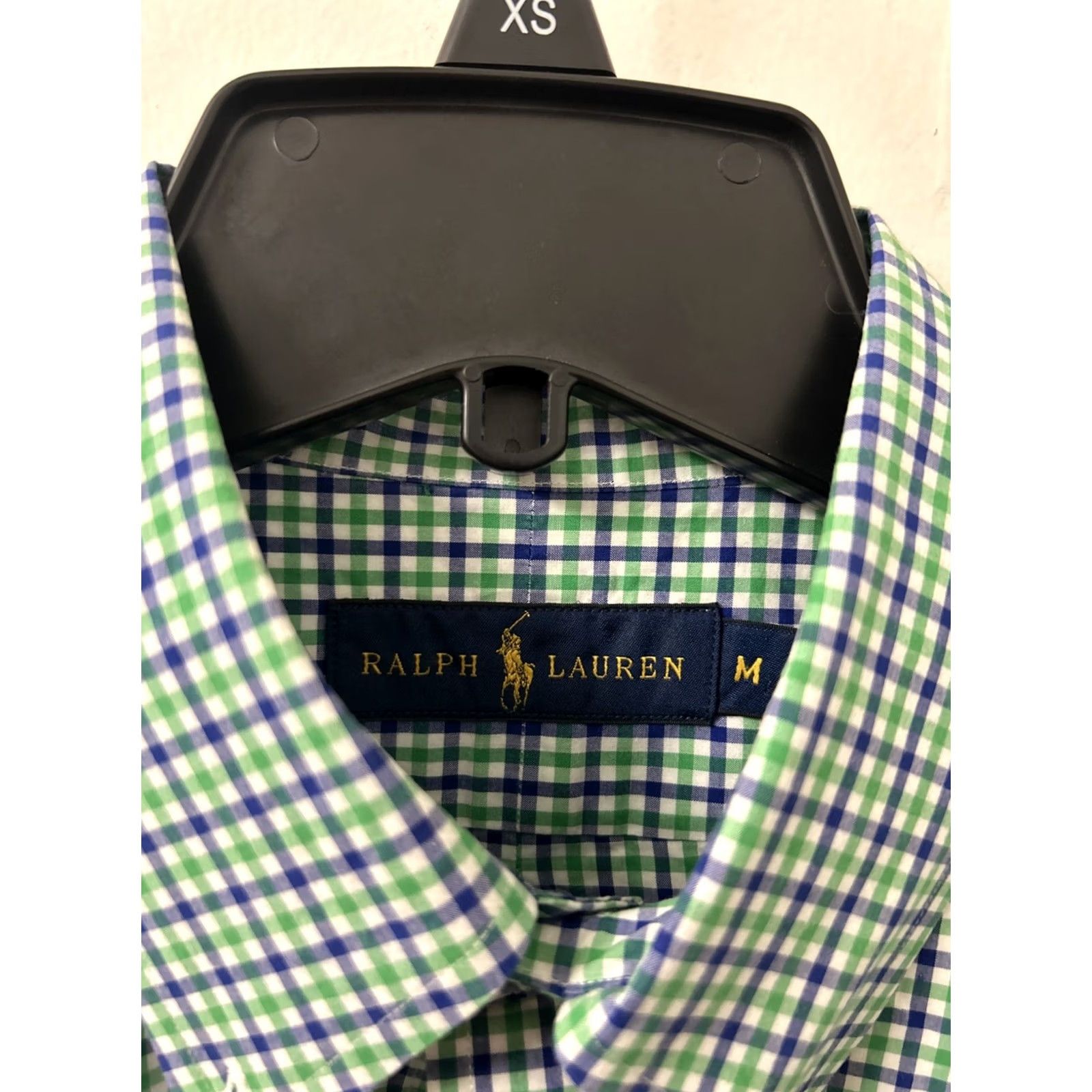 Ralph Lauren VINTAGE Ralph Lauren Shirt Mens Medium Green Blue Plaid Button Down Long Sleeve Pony Size US M / EU 48-50 / 2 - 6 Thumbnail