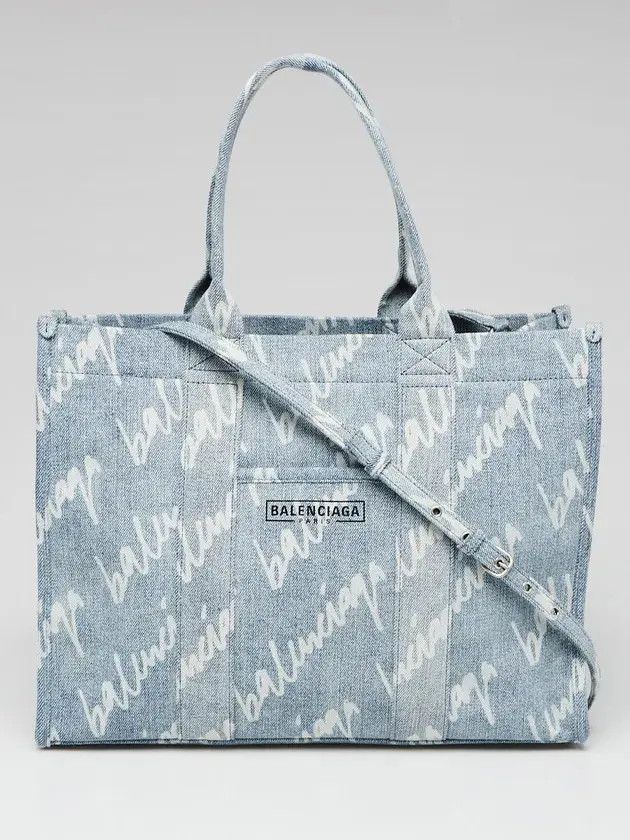 Balenciaga o1in1g1224 Size: OS / Hardware Tote Bag Scribble Printed Size ONE SIZE - 1 Thumbnail