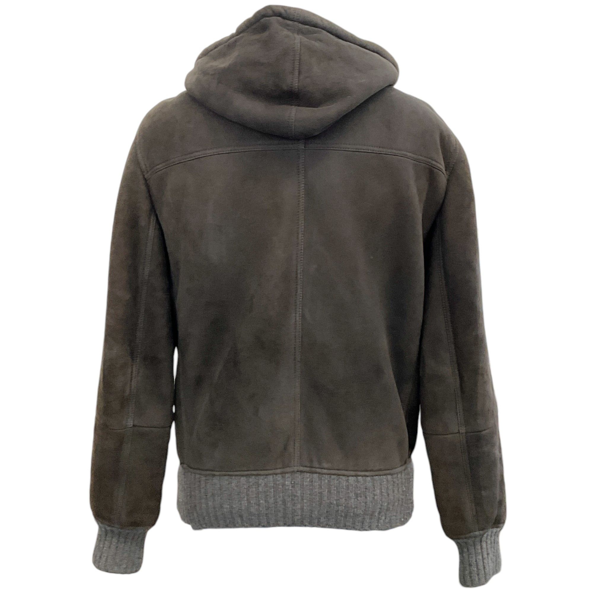 Brunello Cucinelli Brunello Cucinelli Men's Grey Shearling Jacket with Cashmere Size US M / EU 48-50 / 2 - 3 Thumbnail