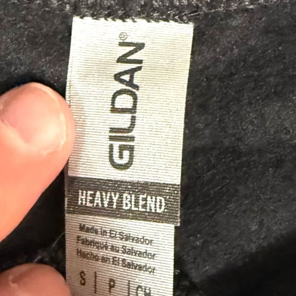 Gildan Gildan Hoodie Black Campfire Graphic Heavy Blend Unisex S Sweatshirt Pullover Hooded Kangaroo Pocket Drawstring Size US S / EU 44-46 / 1 - 5 Thumbnail