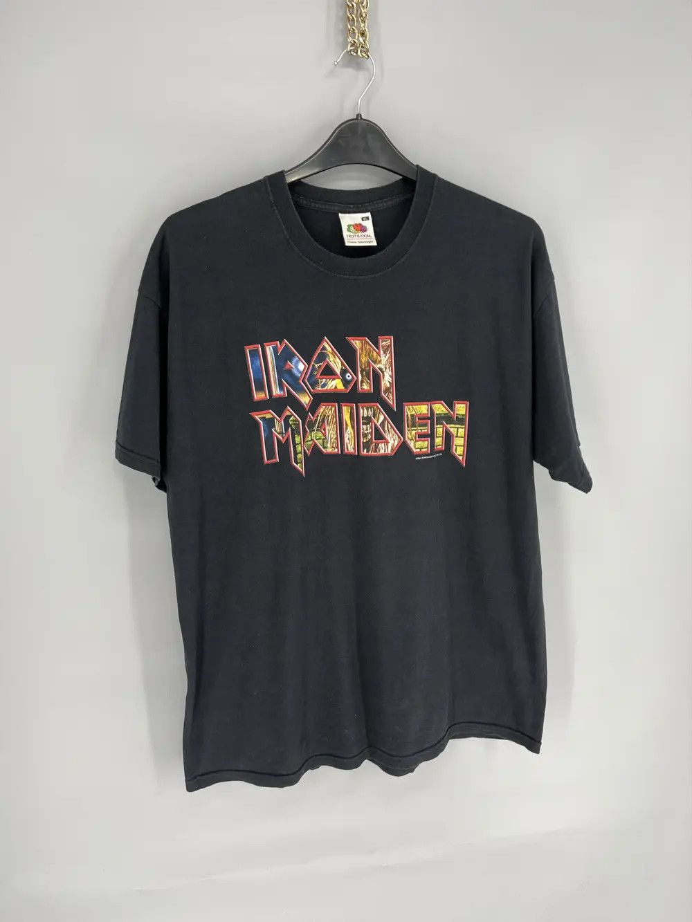Band Tees Vintage 2004 Iron Maiden t shirt black big logo y2k Size US XL / EU 56 / 4 - 2 Thumbnail