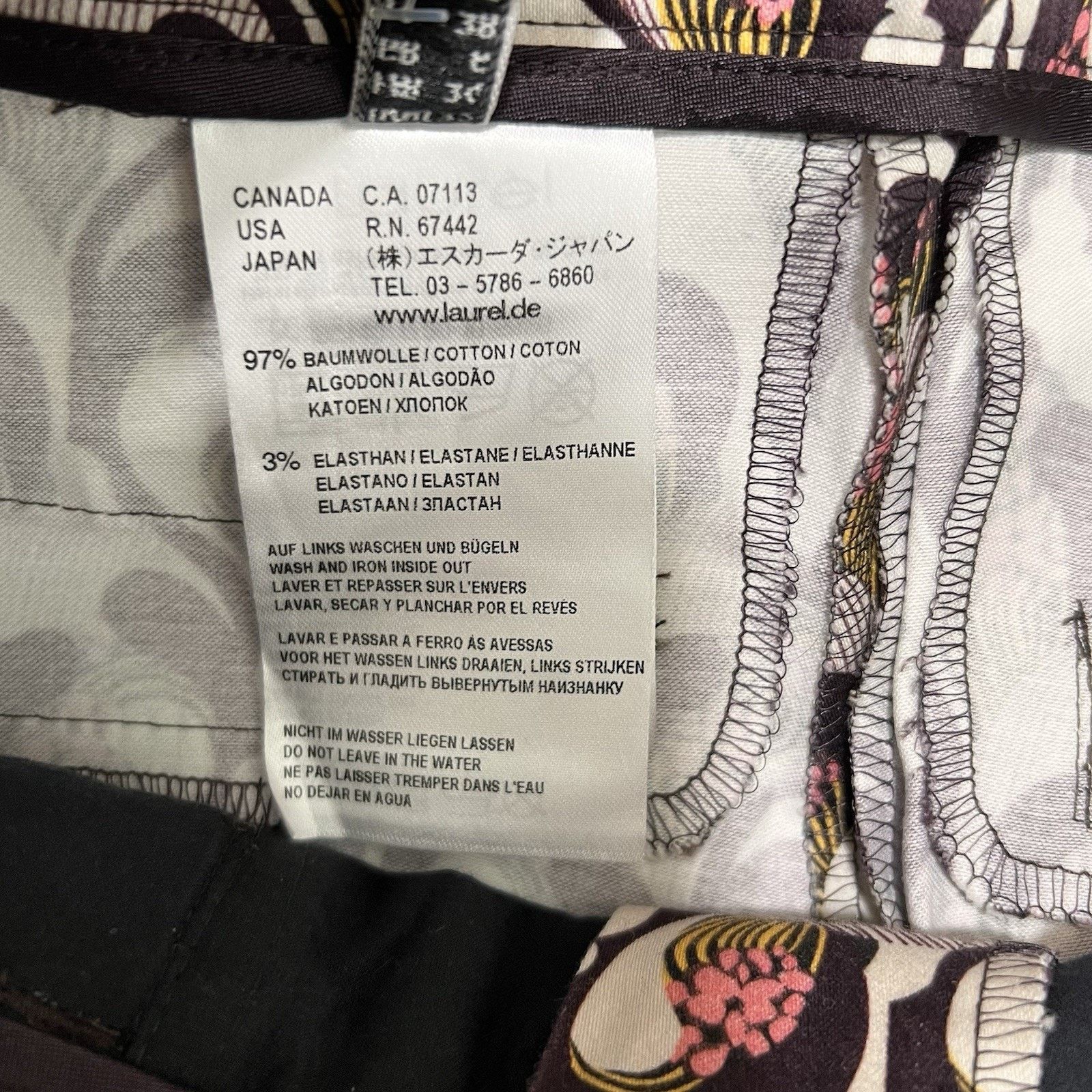 Laurel Laurel Women’s Trousers 27” Art Deco Ankle Flair Size 26" / US 2 / IT 38 - 6 Thumbnail