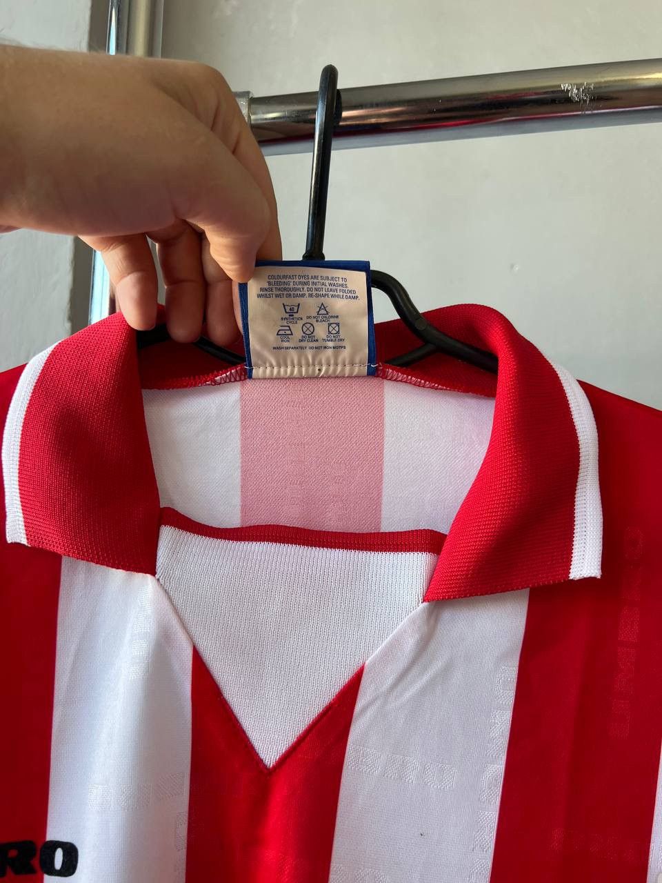 Vintage 1995/96 VIKTORIA ZIZKOV #70 UMBRO MATCH WORN SOCCER JERSEY Size US XXL / EU 58 / 5 - 8 Thumbnail