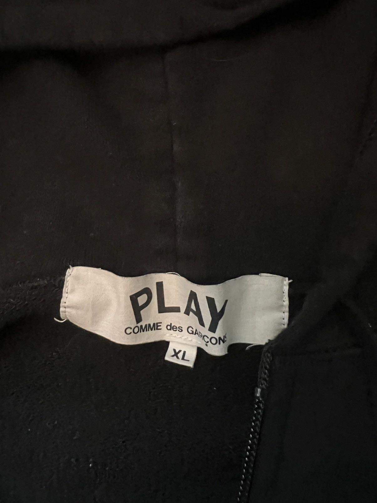 Comme des Garcons PLAY Comme des Garcons PLAY black zip up Size US XL / EU 56 / 4 - 5 Thumbnail
