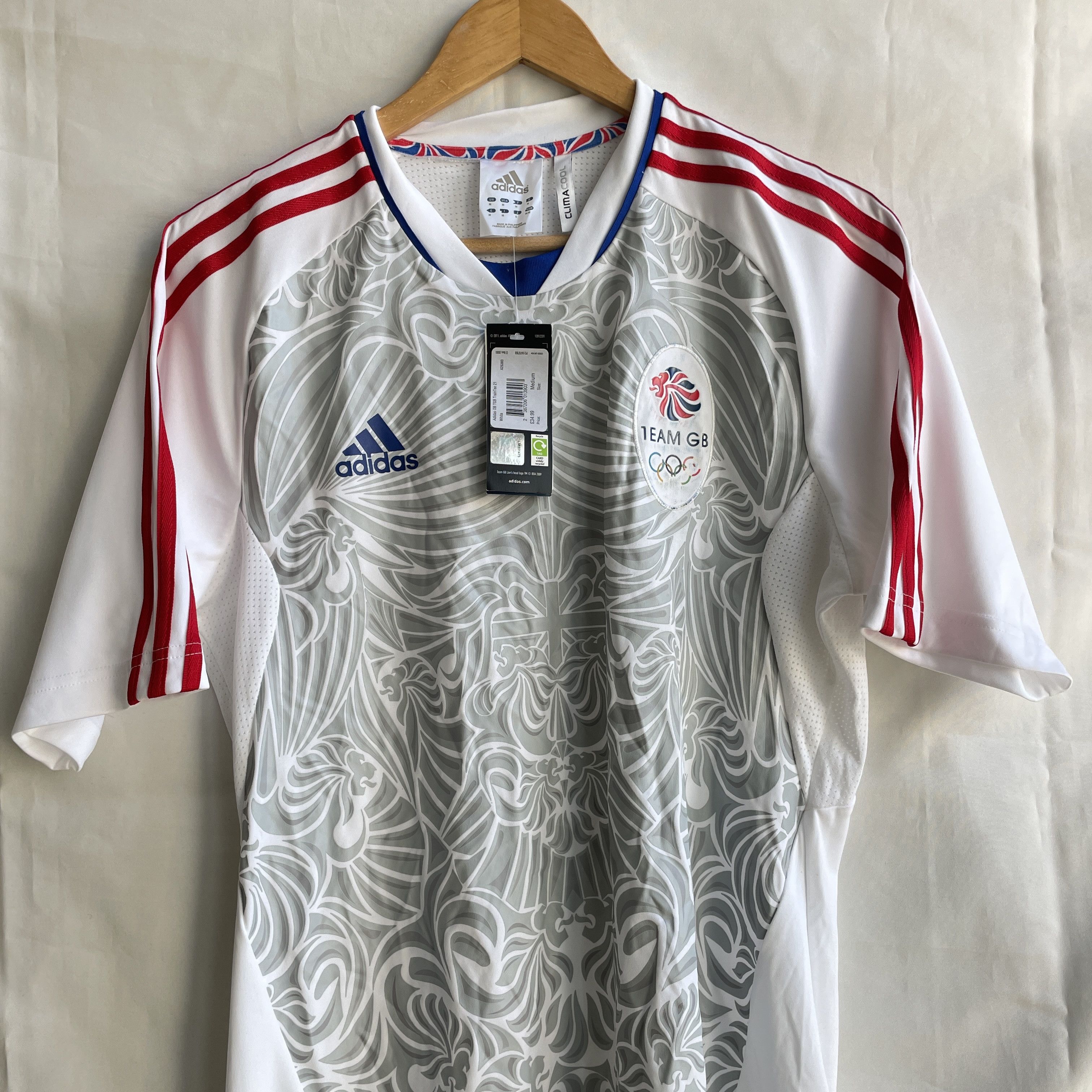 Adidas BNWT Adidas 2011-12 Team GB Olympic Training Shirt Size US M / EU 48-50 / 2 - 3 Thumbnail