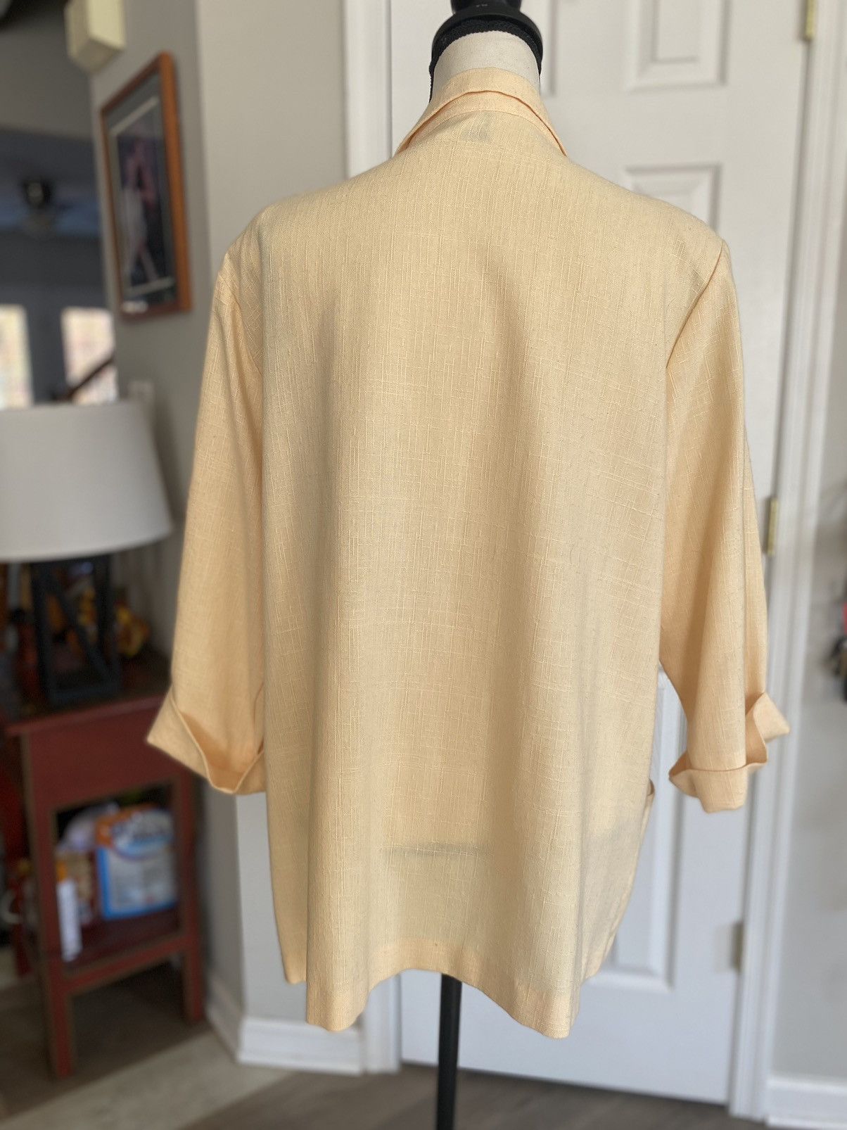 Other VINTAGE JOANNA LINEN SHOULDER PAD BLAZER JACKET SIZE XL Size XL / US 12-14 / IT 48-50 - 10 Thumbnail