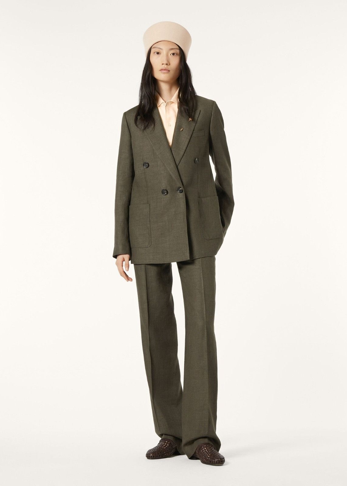 Loro Piana o1srvl11e0526 FAM9093 Goldie Pant in Green Size 25" / US 0 / IT 36 - 3 Thumbnail