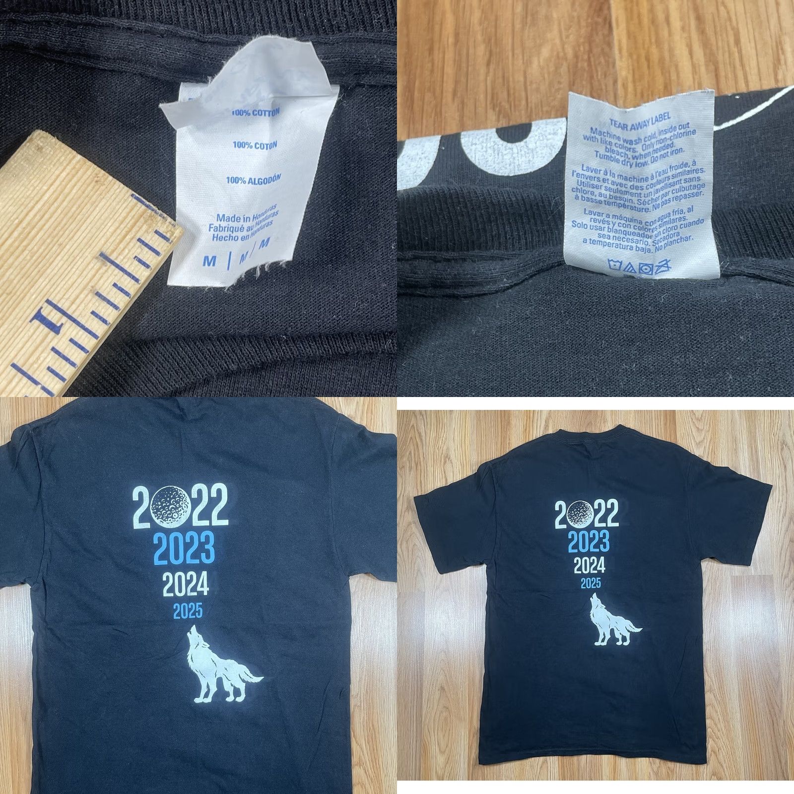 Port & Company Port & Company Printed T-Shirt Mens M Medium Black CrewNeck Short Sleeve Cotton Size US M / EU 48-50 / 2 - 8 Thumbnail
