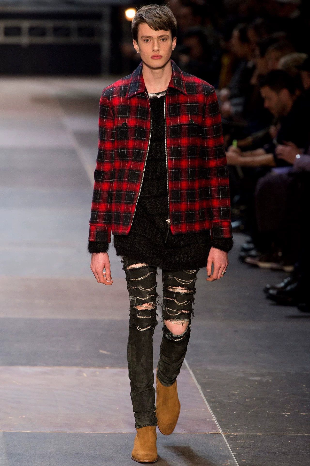 Saint Laurent Paris SLP 13fw Black Feather Texture Oversized Cardigan S Size US S / EU 44-46 / 1 - 6 Thumbnail