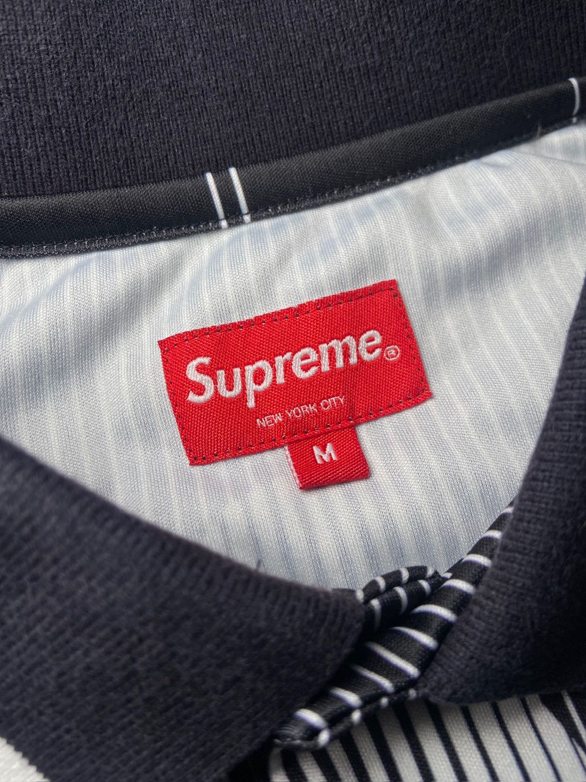 Supreme Supreme #9 Soccer Polo Jersey in black/grey Size US M / EU 48-50 / 2 - 3 Thumbnail