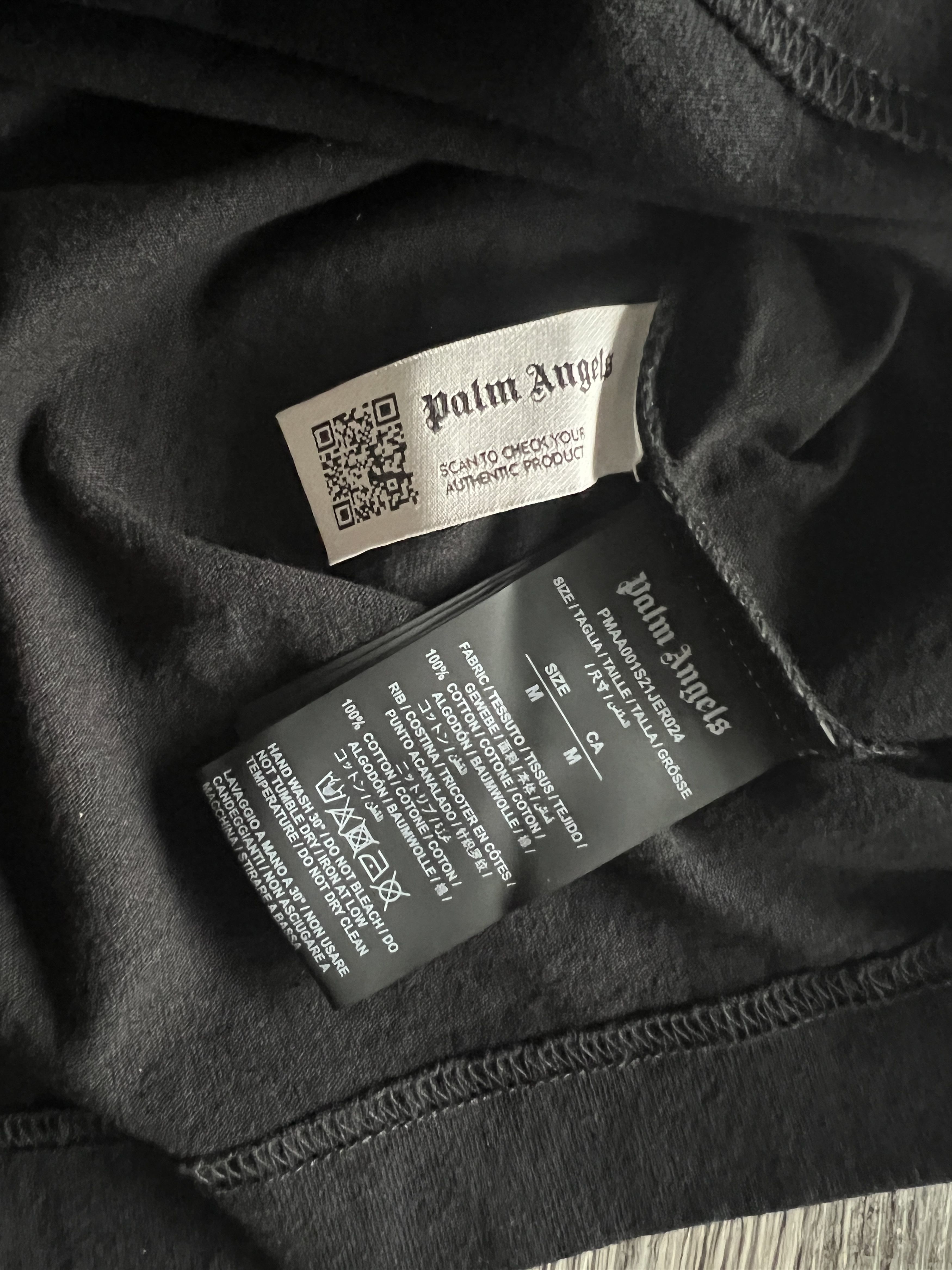 Palm Angels Palm Angels Los Angels Sprayed Black Tee Size US M / EU 48-50 / 2 - 4 Thumbnail