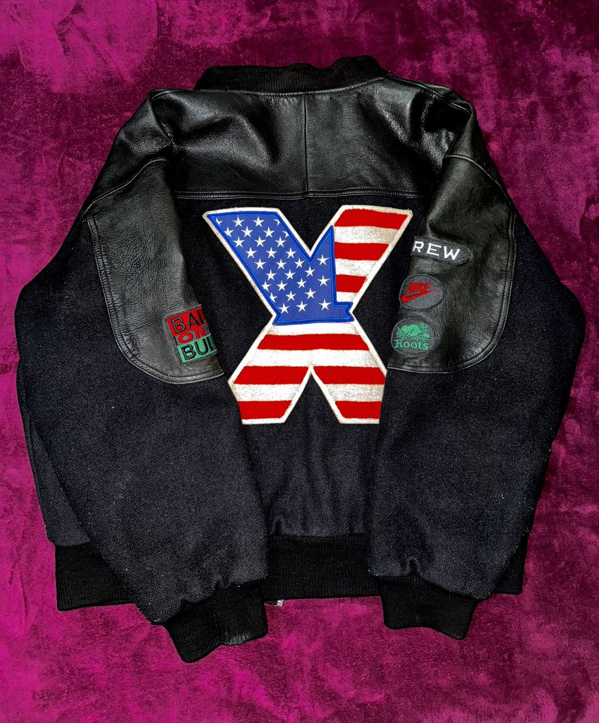 Supreme 40 Acres Malcolm X Varsity Jacket (SS25) - $588