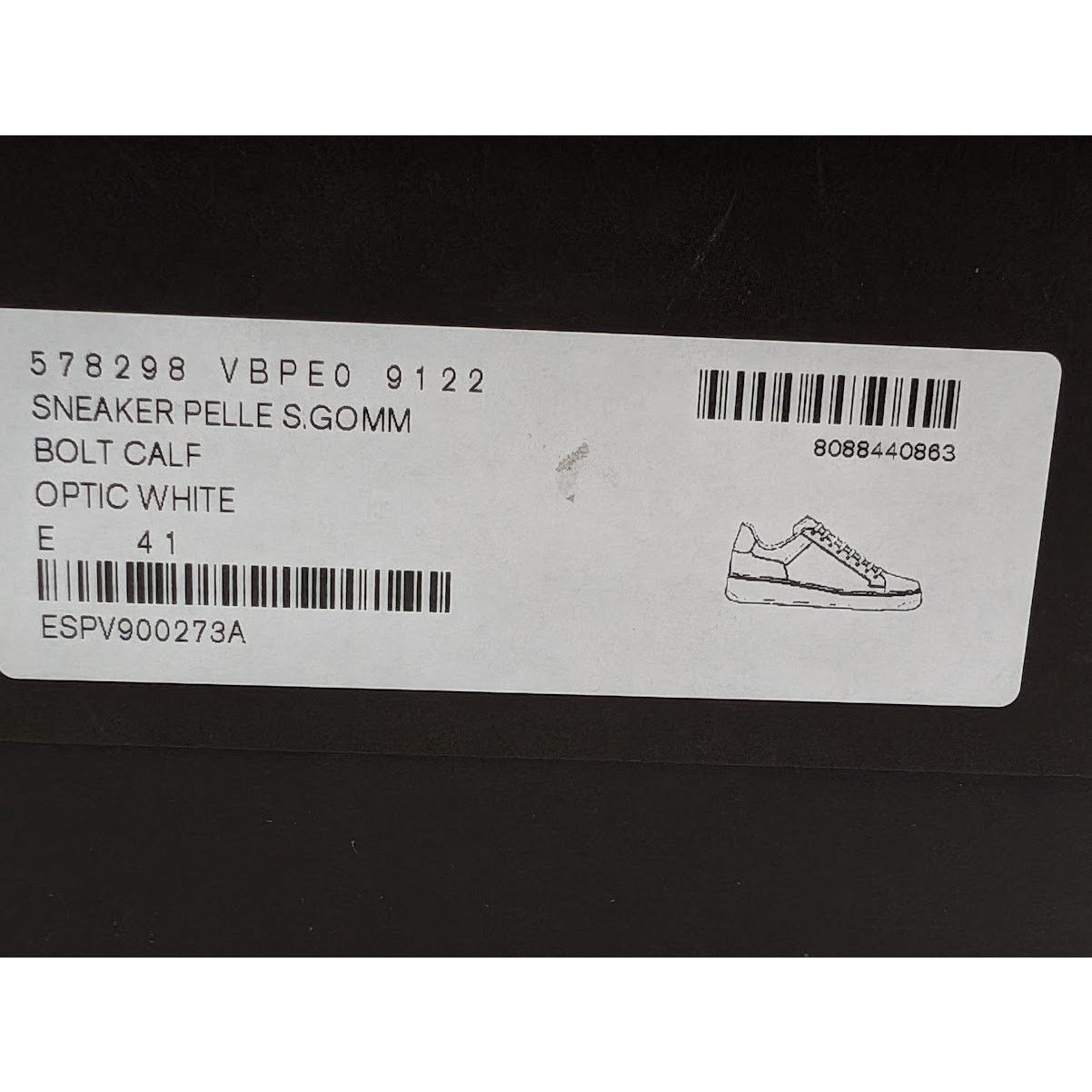 Bottega Veneta o1rshd1 Bolt Calf Sneaker Pelle S.GOMM in Optic White Size US 8 / EU 41 - 20 Thumbnail