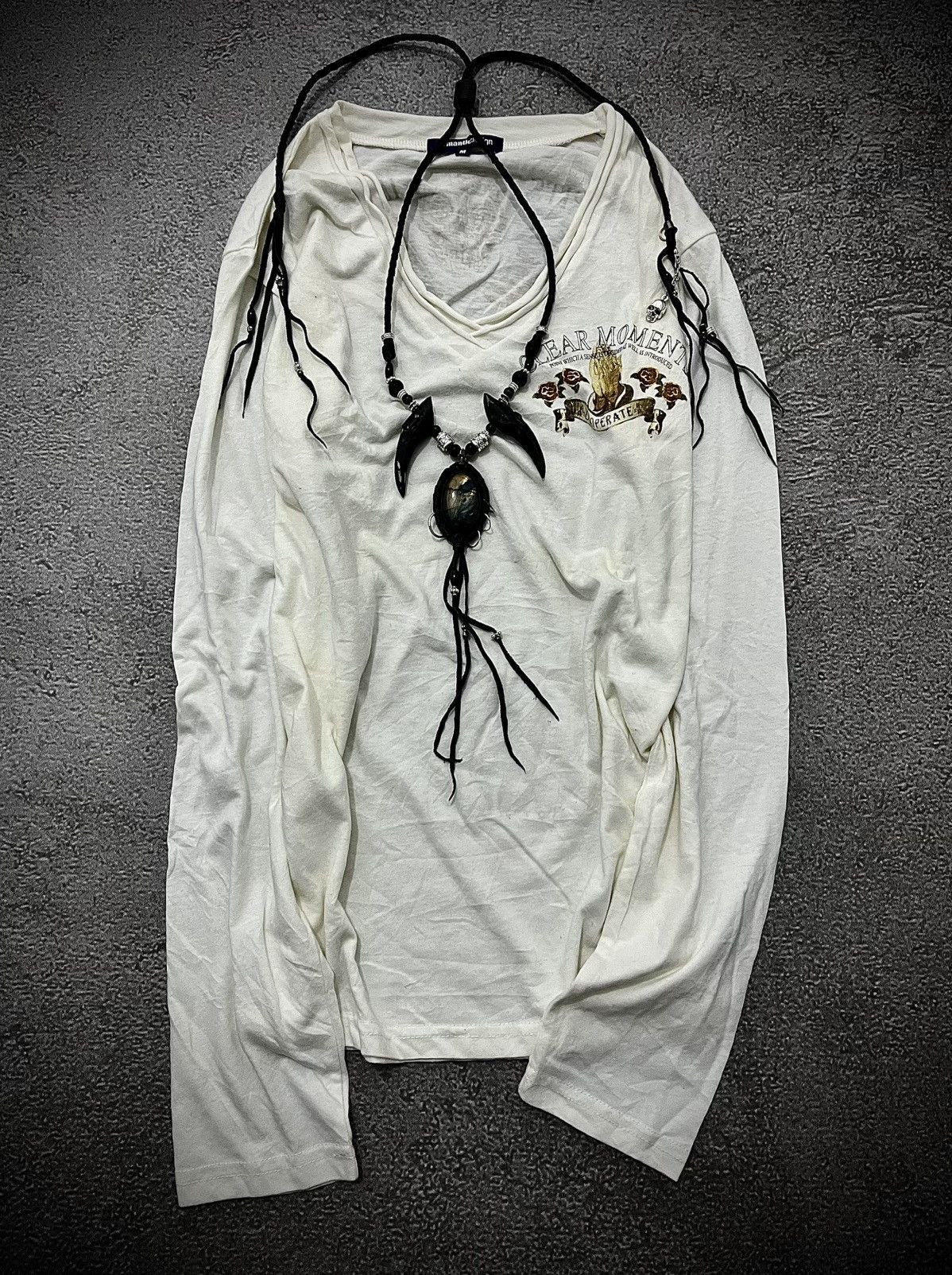 semanticdesign 2000s Semantic Design Spirits Imaged Long Sleeve Size US M / EU 48-50 / 2 - 1 Thumbnail
