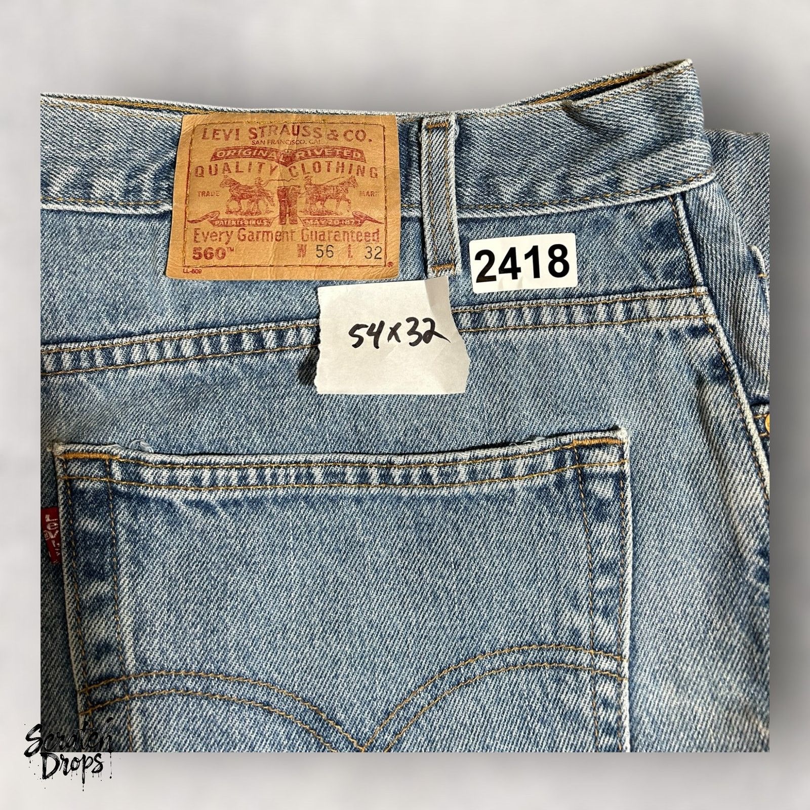 Levi's Levi's Men's 560 Loose Fit Tapered Leg Jeans W56 L32 Classic Size US 40 / EU 56 - 9 Thumbnail