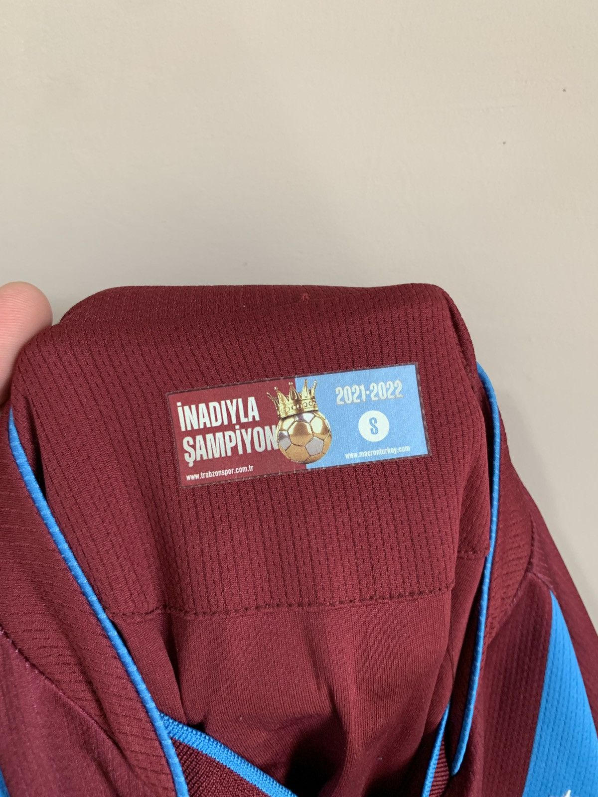 Macron Trabzonspor Home Football Shirt Macron Soccer Jersey Size S Size US S / EU 44-46 / 1 - 10 Thumbnail