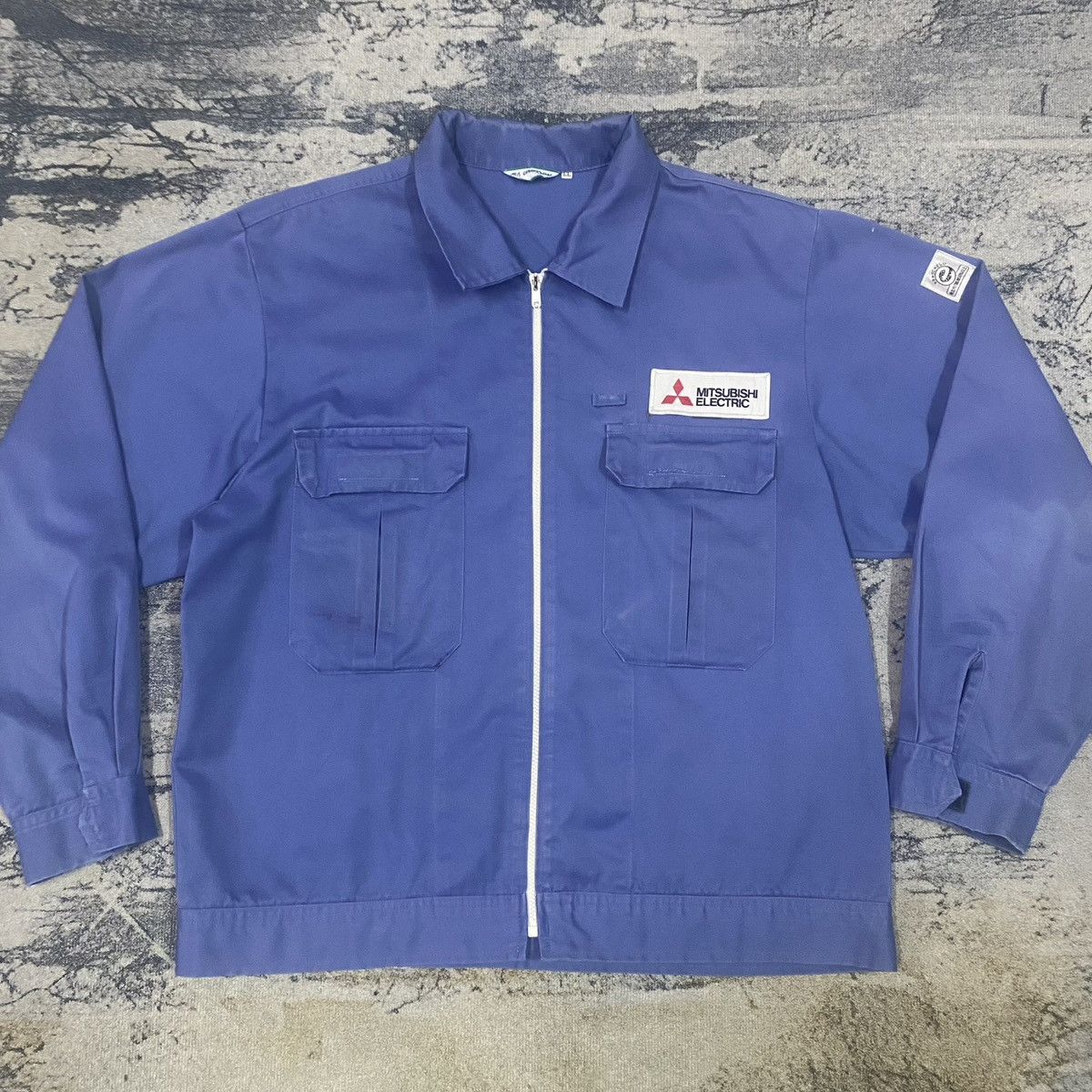 Japanese Brand Vintage Mitsubishi Racing Zipper Worker Jacket Size US M / EU 48-50 / 2 - 4 Thumbnail