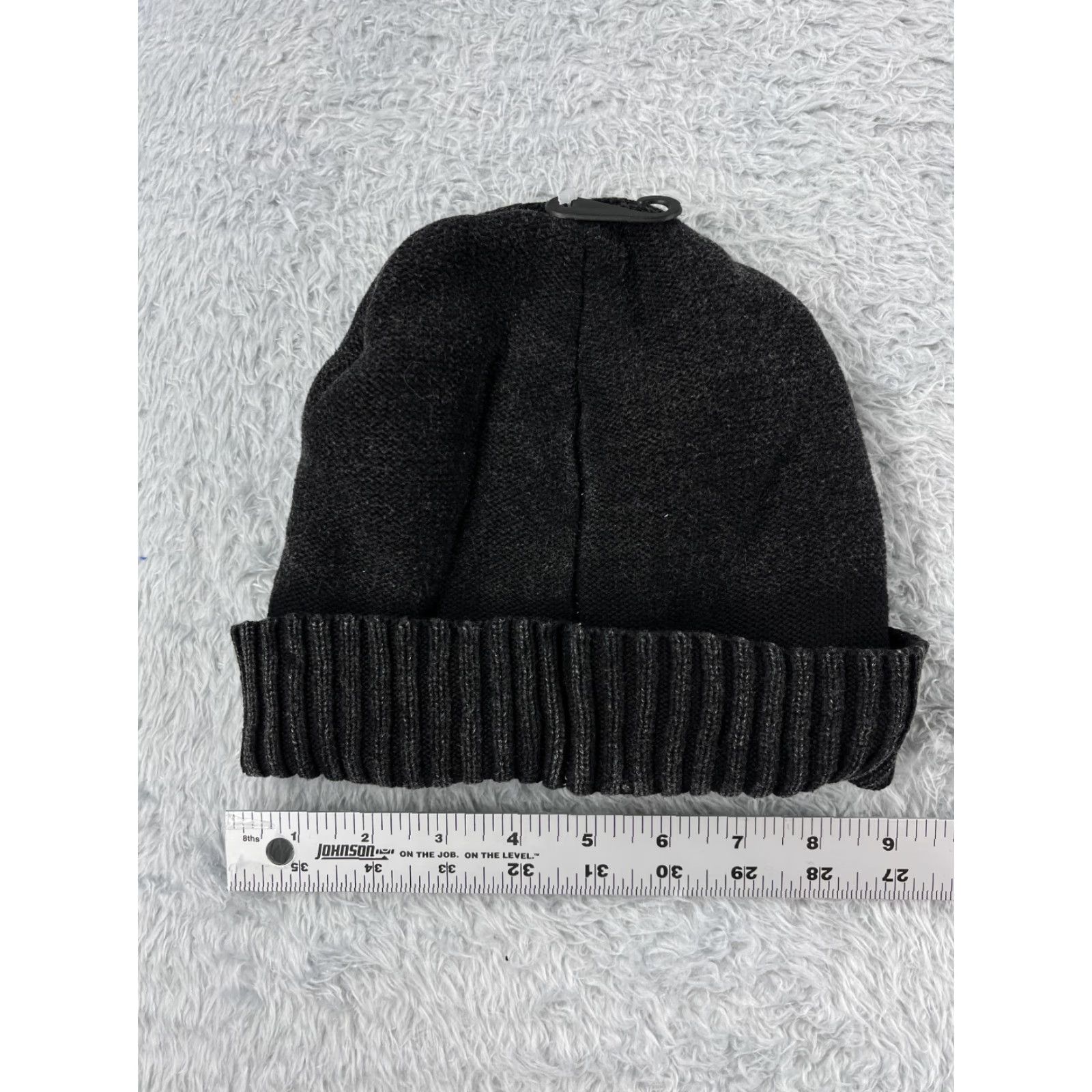 Levi's Levi's Beanie Toque Adult One Size Dark Gray Knit Cotton Polyester Blend Lined Ski Hat Unisex Adults Casual Winter Mens Womens Size ONE SIZE - 4 Thumbnail