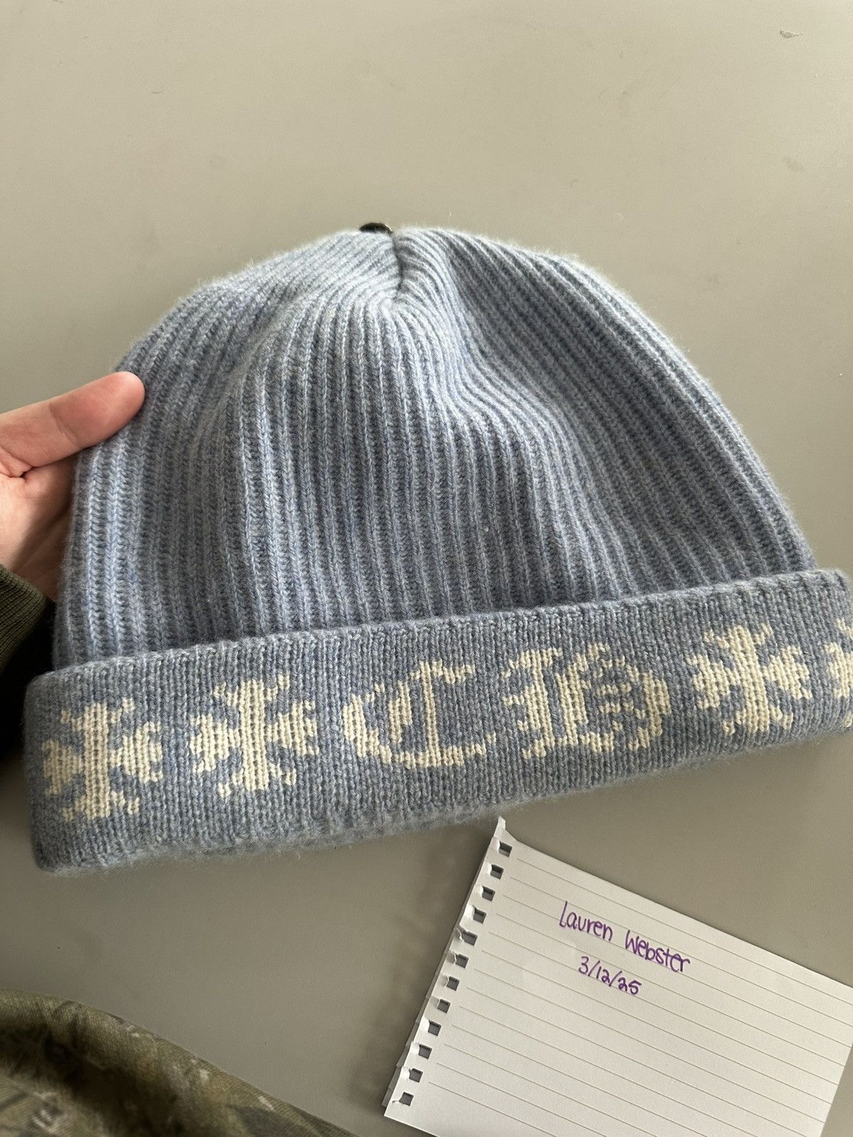 Chrome Hearts Chrome Hearts Big Daddy Cashmere Beanie Size ONE SIZE - 5 Thumbnail