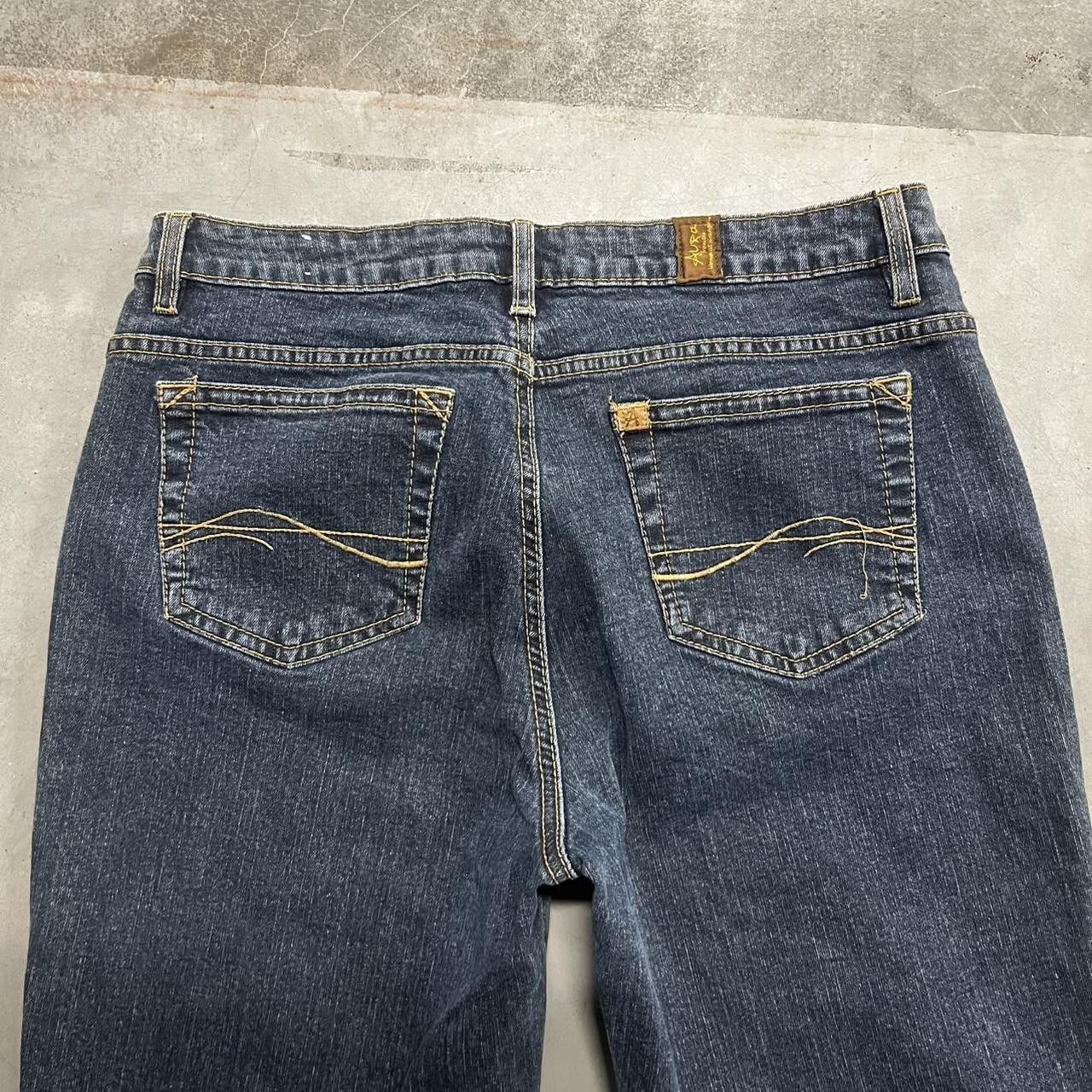 Vintage Vintage Y2K/2000s Flared Baggy Streetwear Dark Wash Denim Jeans! Size US 34 / EU 50 - 7 Thumbnail