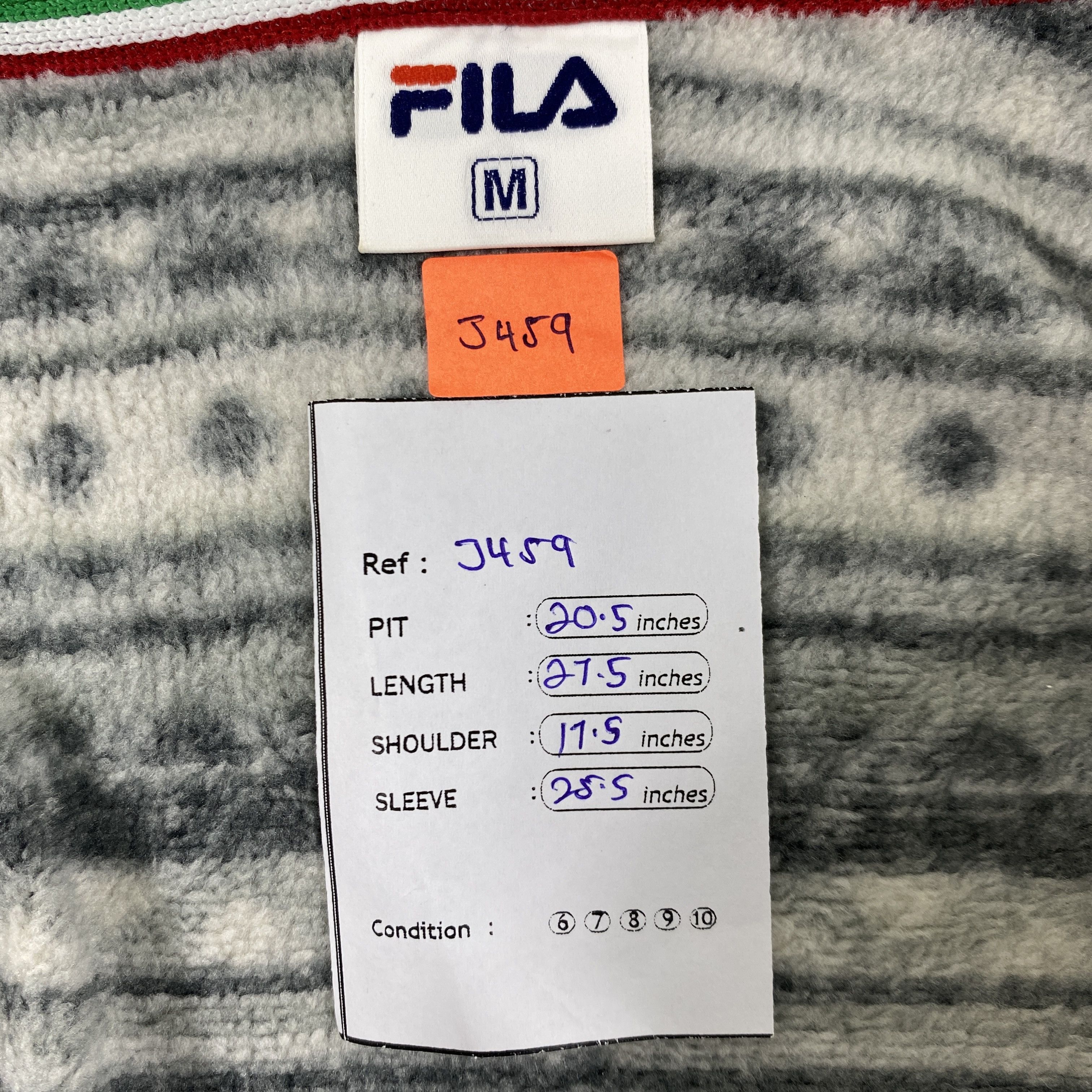 Fila Vintage Fila Pattern Hoodie Fleece Sweater Jacket- J459 Size US S / EU 44-46 / 1 - 8 Thumbnail