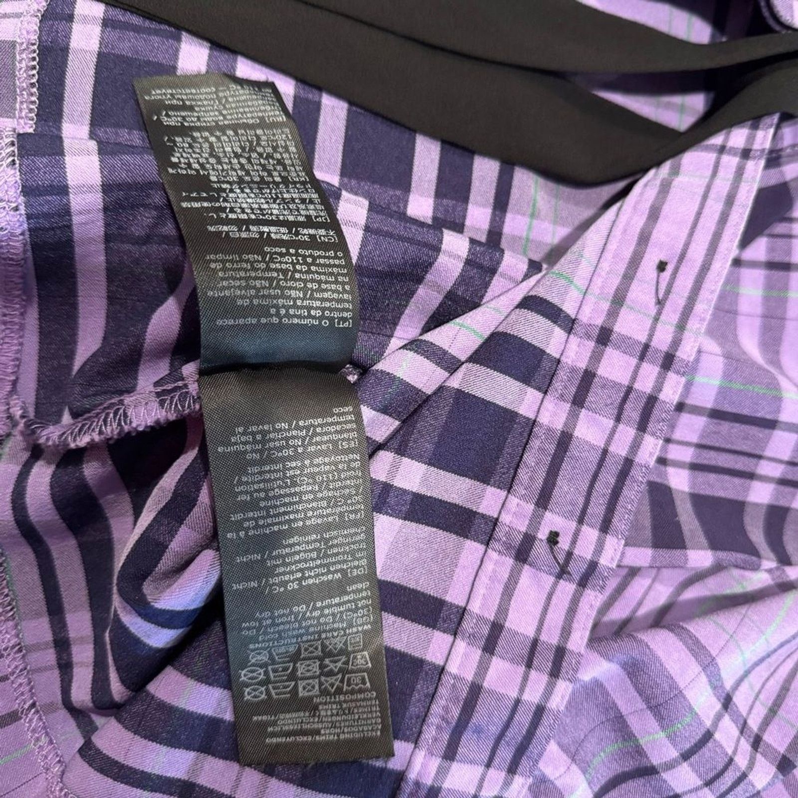 Killstar Killstar Purple Plaid Cropped Top Heart Buttons Tie Front M Size M / US 6-8 / IT 42-44 - 10 Thumbnail