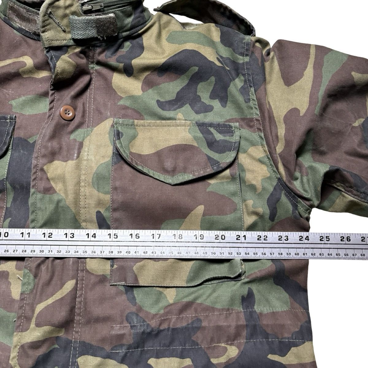 Other Vintage 70s Camo Military Cold Weather Field Woodland Jacket Size US L / EU 52-54 / 3 - 6 Thumbnail