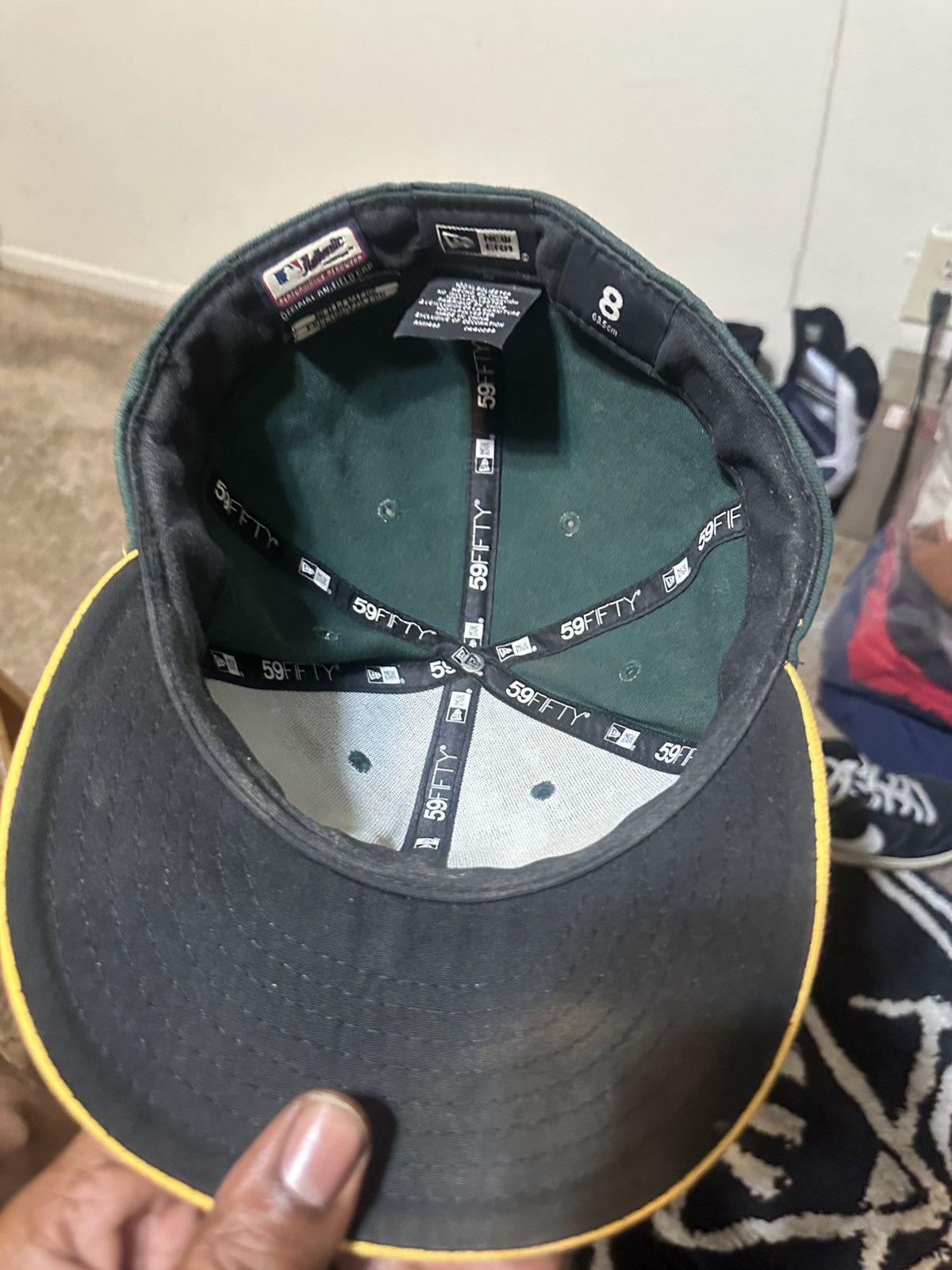 MLB Vintage Oakland Athletics “triple green” hat 00s size 8 Size ONE SIZE - 6 Thumbnail