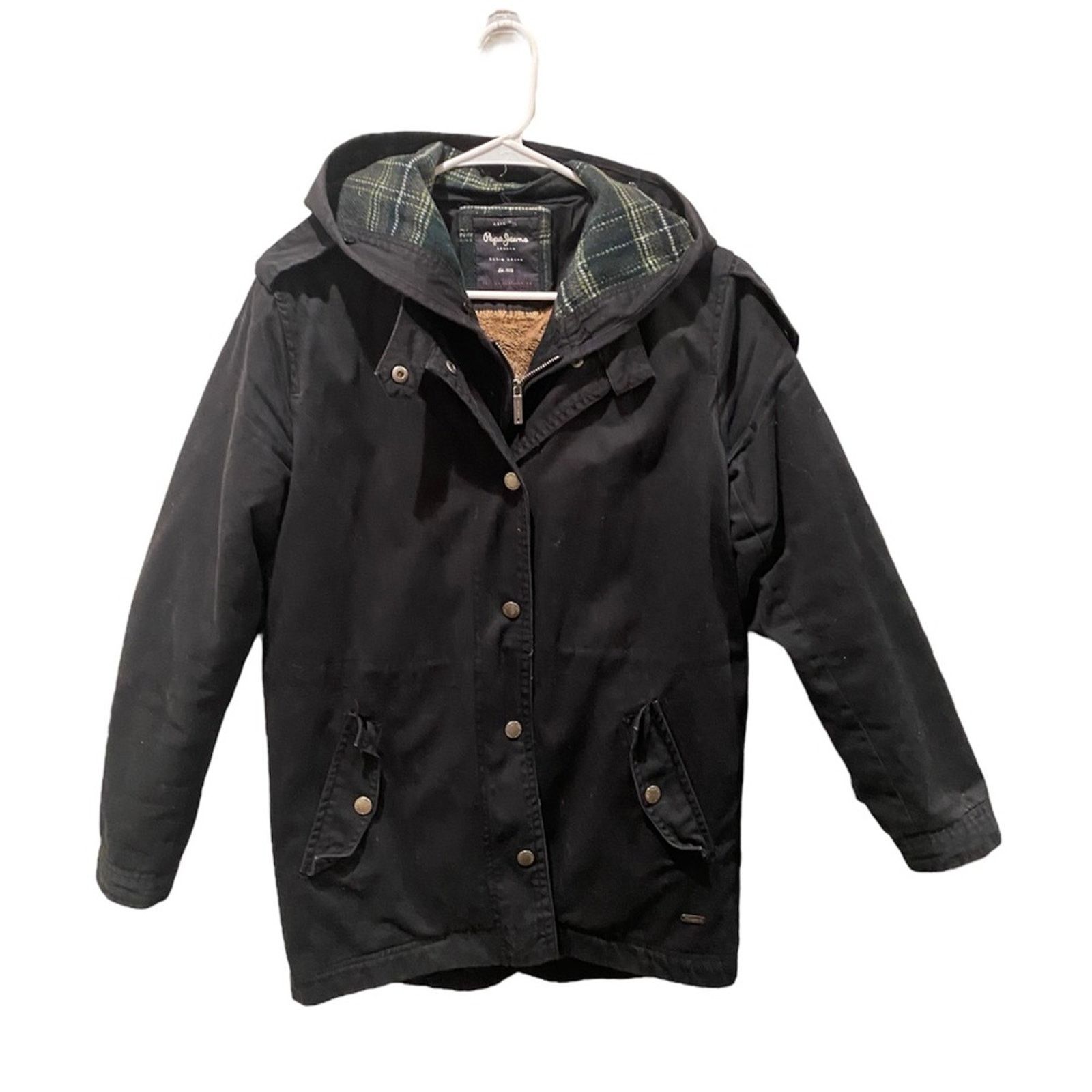 Pepe Jeans Pepe Jeans Womens Black Jacket Parka SZ. M Size M / US 6-8 / IT 42-44 - 1 Thumbnail