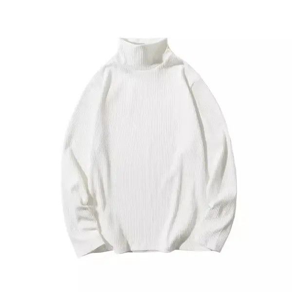 VIBE Turtle Neck White Knit Sweater Size US M / EU 48-50 / 2 - 3 Thumbnail