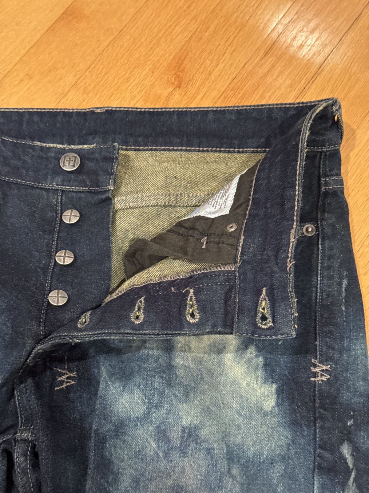 Ksubi Ksubi Bleached Effect Slim Denim Size US 31 - 10 Thumbnail