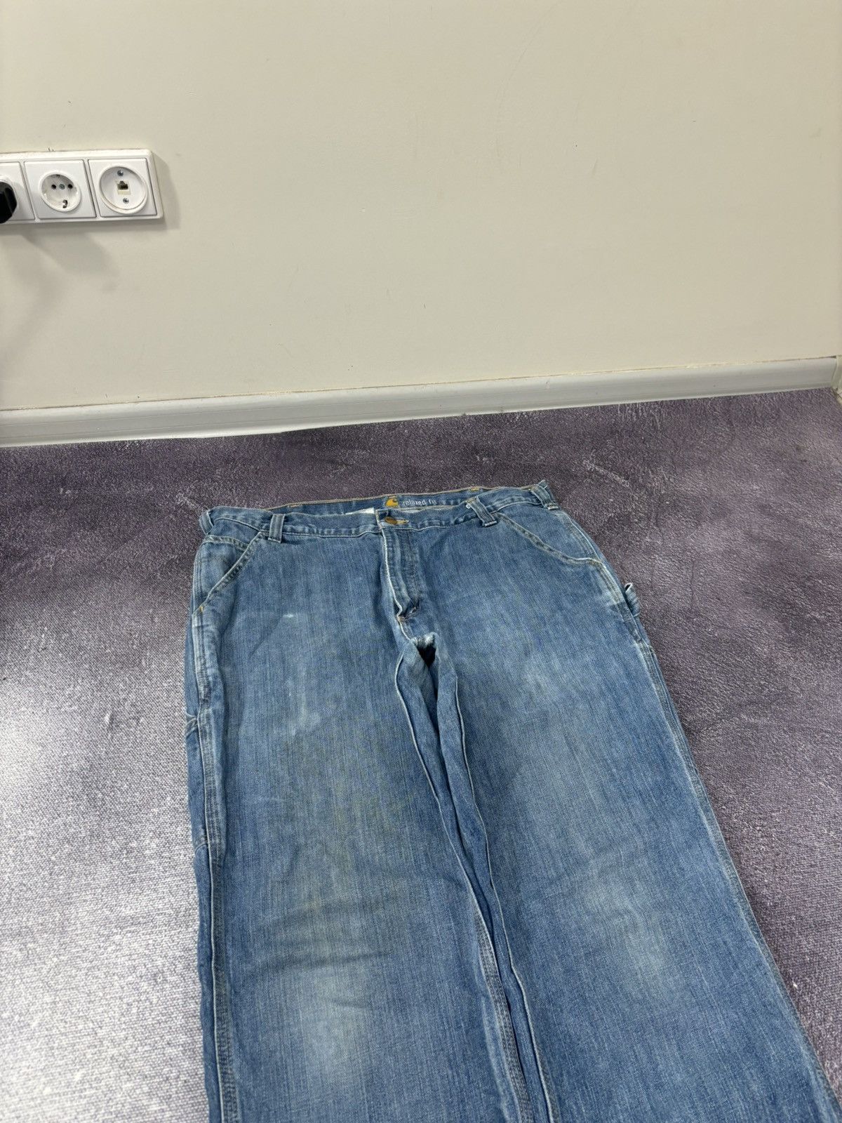 Carhartt Vintage Carhartt Y2K Hype Relaxed Fit Faded Work Denim Jeans Size US 38 / EU 54 - 11 Thumbnail