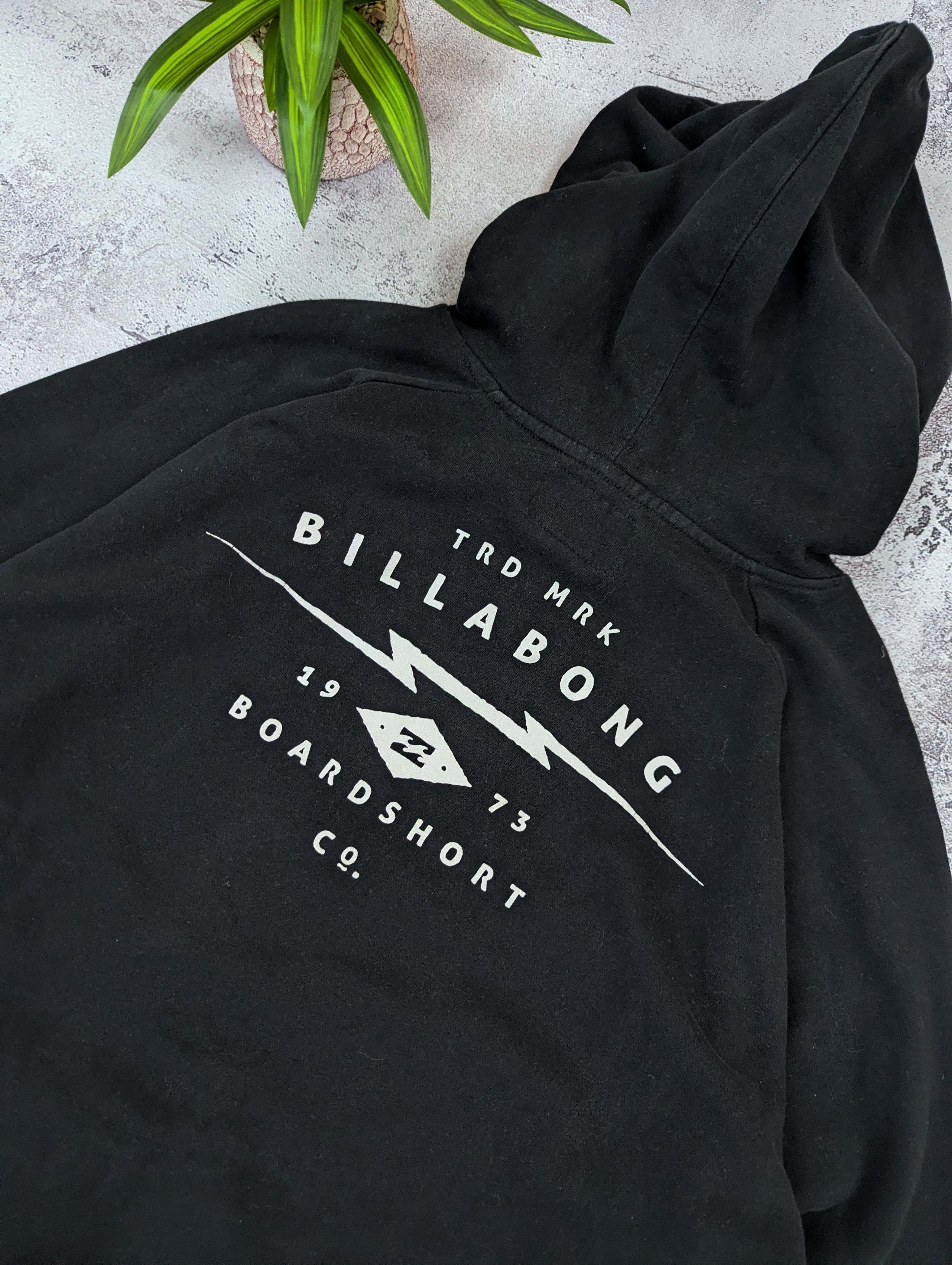 Billabong Billabong Hoodie Black Logo Surf Skate Size L Vintage Size US L / EU 52-54 / 3 - 8 Thumbnail
