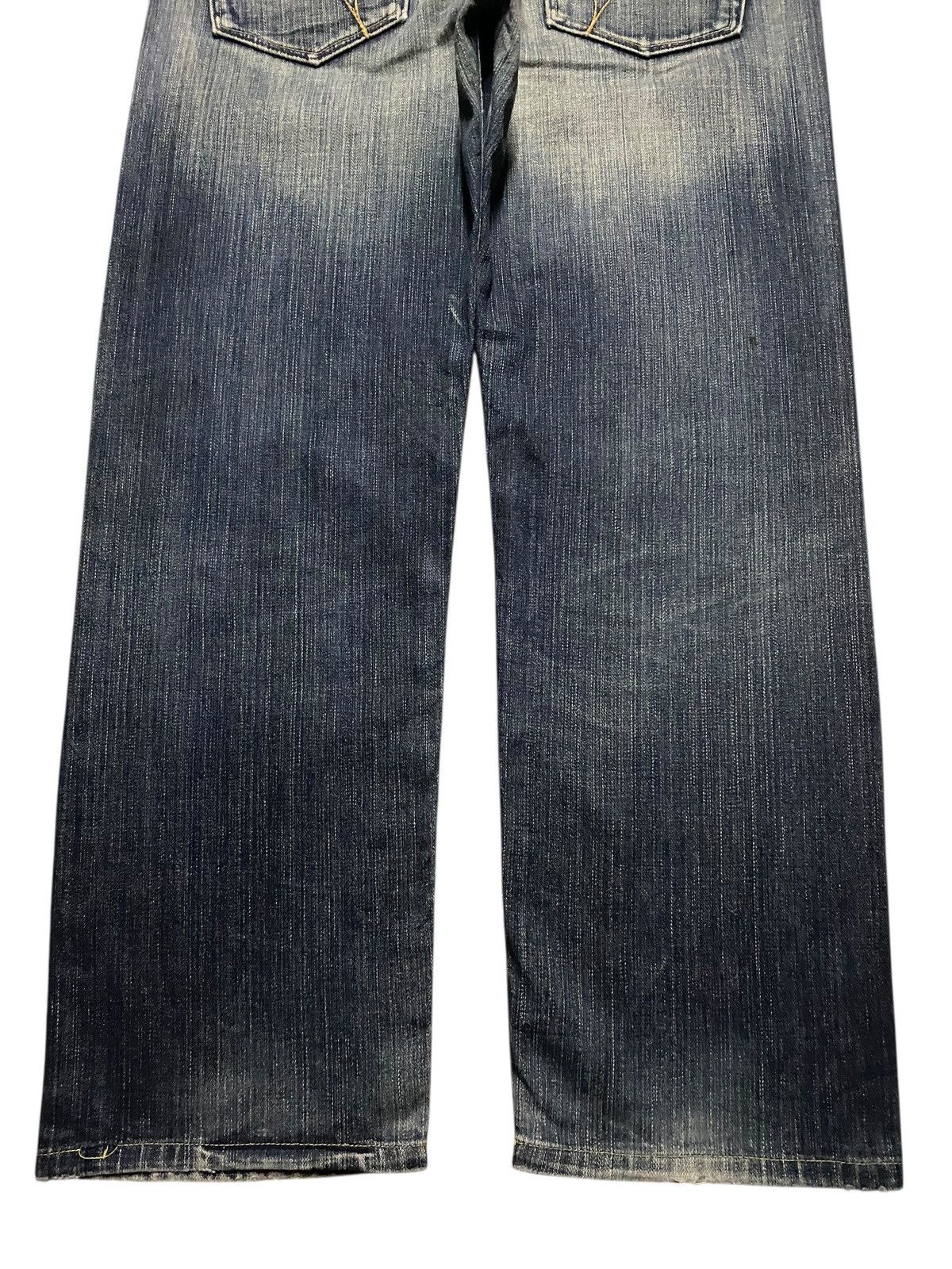 Japanese Brand Vintage Japanese Brand Back Number Faded Distressed Loose Size US 34 / EU 50 - 6 Thumbnail