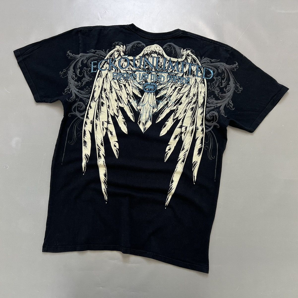 Affliction × Ecko Unltd. × Vintage Ecko Unltd x MMA Cyber Reversed Logo T Shirt Size L Size US L / EU 52-54 / 3 - 2 Thumbnail