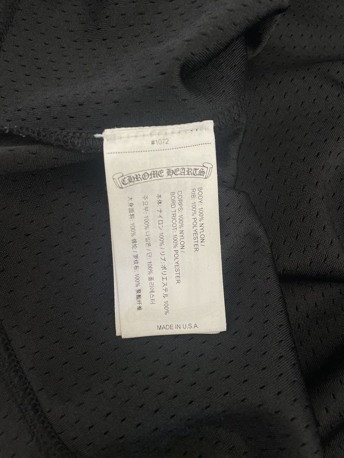 Chrome Hearts Chrome Hearts Black Mesh L/S Jersey Size US XL / EU 56 / 4 - 7 Thumbnail