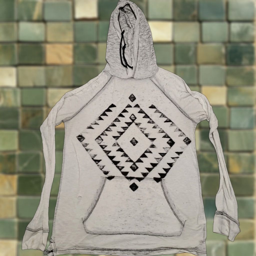 American Eagle Outfitters VINTAGE American Eagle Burnout Hoodie Shirt Mens M Gray Hooded Pullover Distressed Size US M / EU 48-50 / 2 - 1 Thumbnail