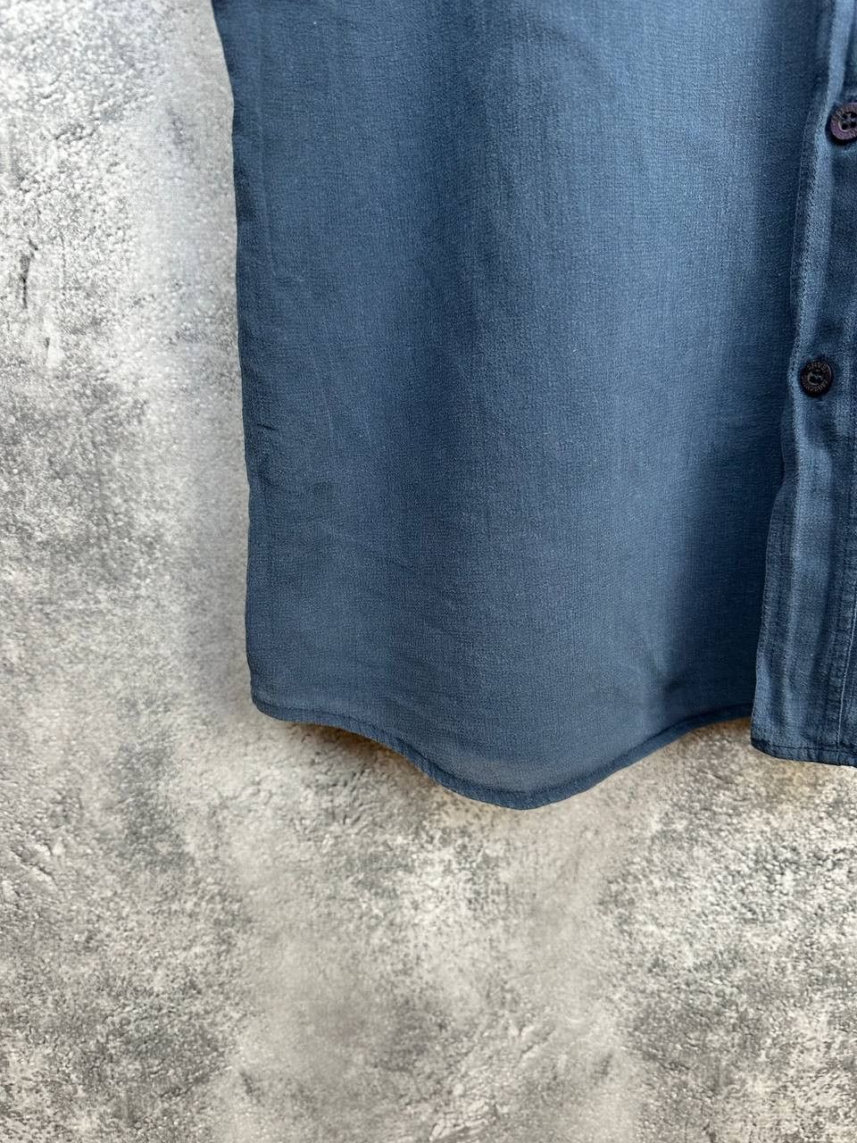 Moschino Moschino Jeans Pure Linen Button Shirt Navy Short Sleeve Size US XL / EU 56 / 4 - 6 Thumbnail