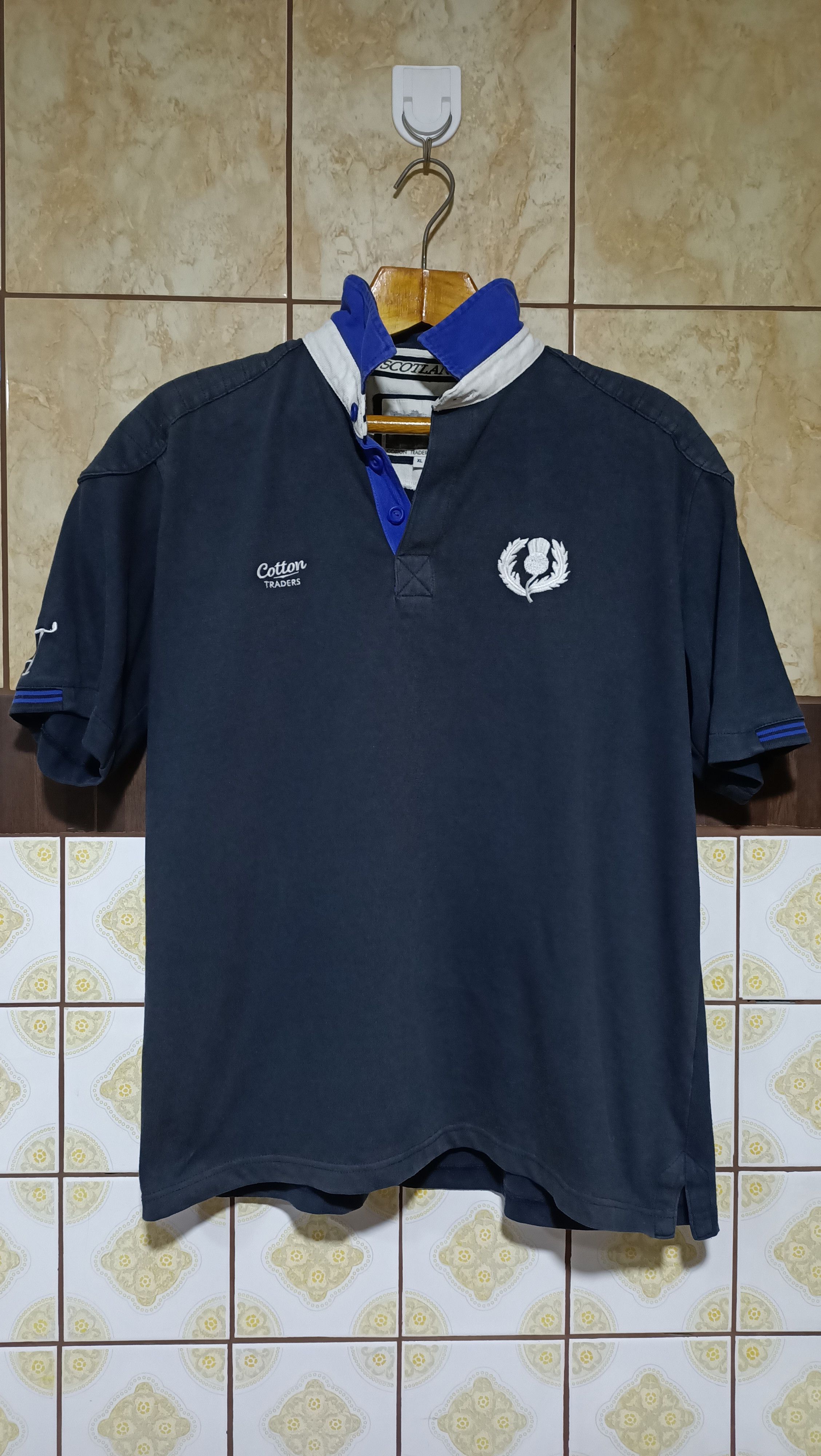 Cotton Traders Vintage Cotton Traders Scotland rugby jersey Size US XL / EU 56 / 4 - 1 Thumbnail