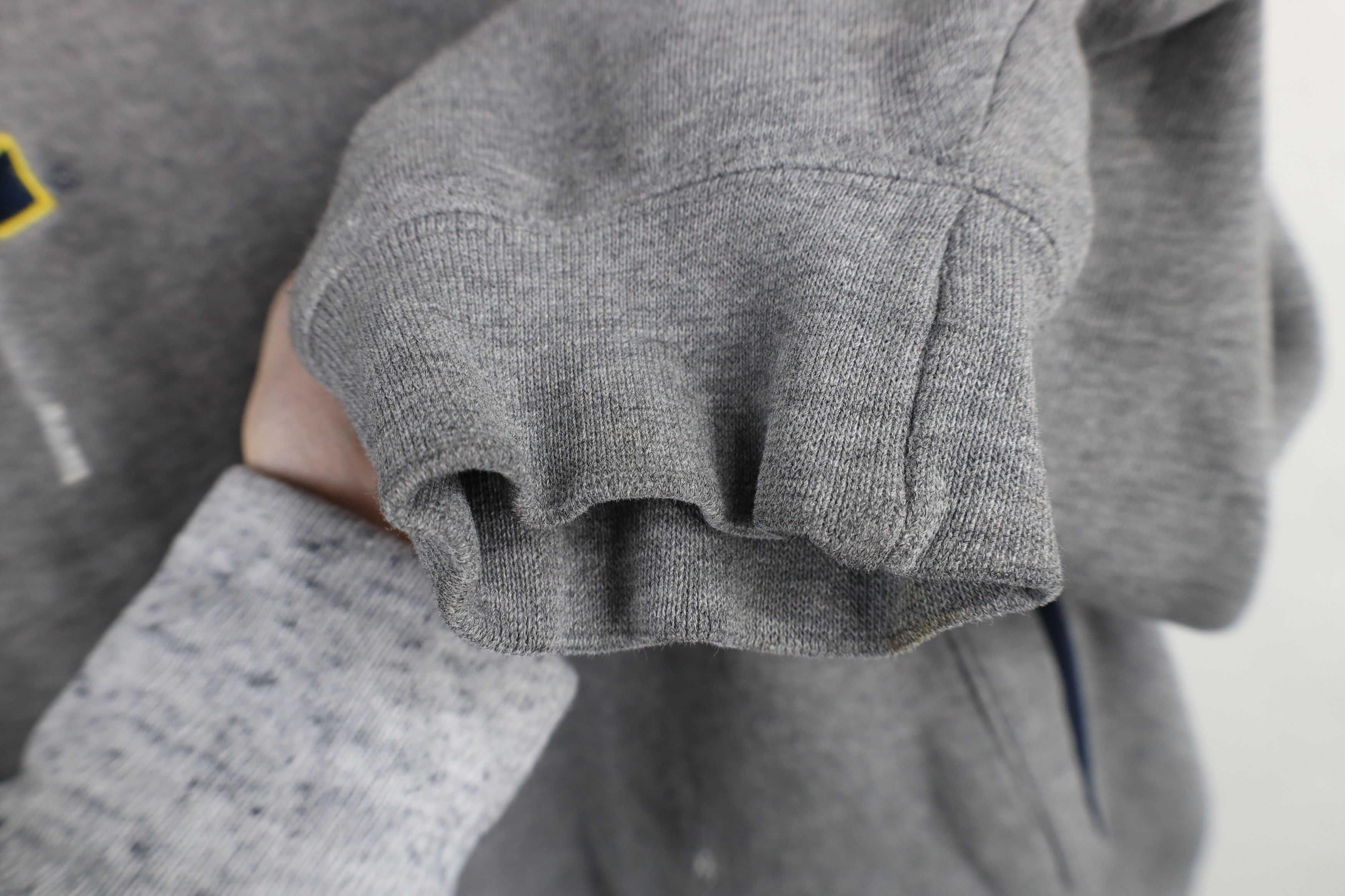 Vintage Vintage 90s Heavyweight University of Michigan Hoodie Gray Size US XXL / EU 58 / 5 - 11 Thumbnail