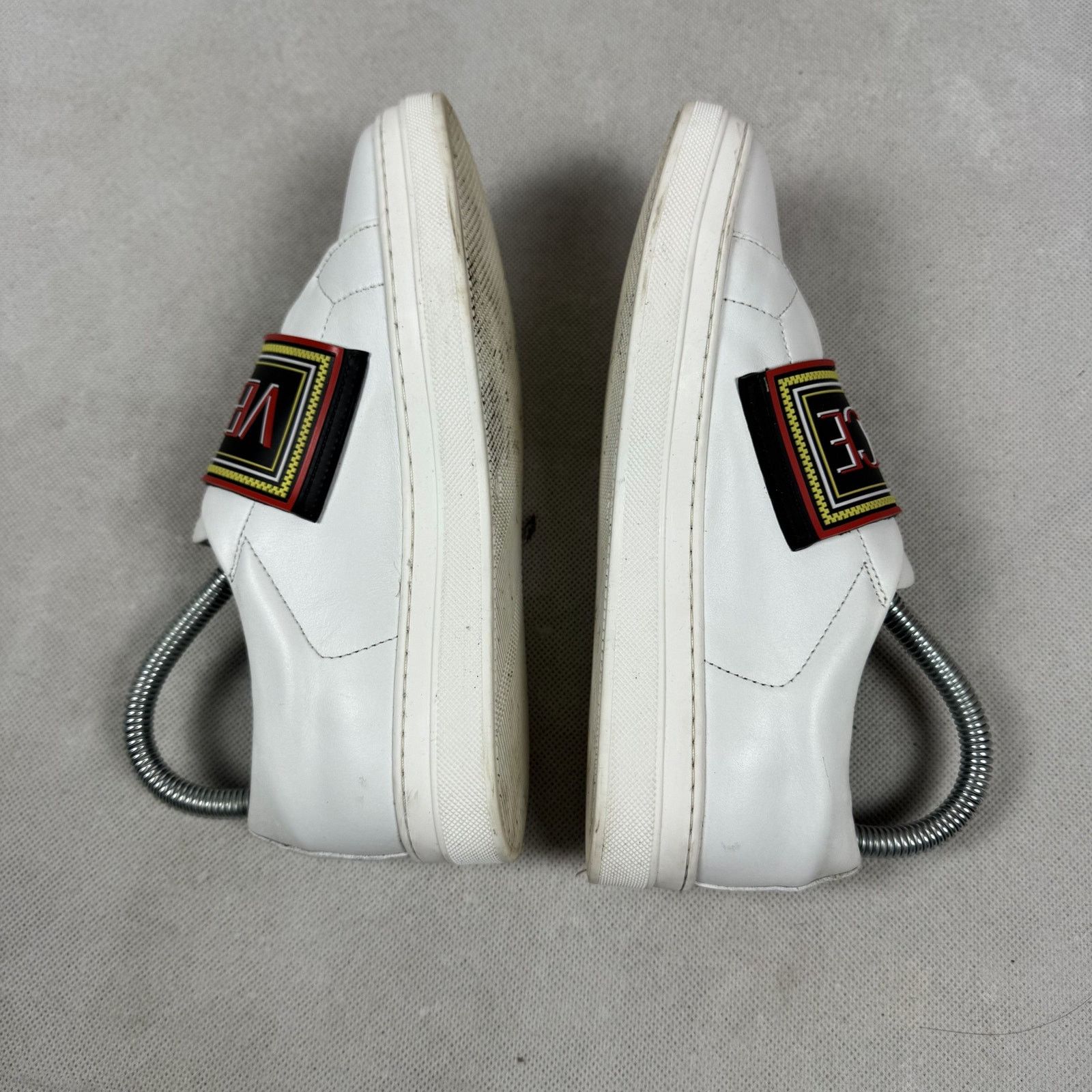 Versace Versace White Leather Round Toe Athletic Sneakers Shoes 36 Size US 4 / IT 34 - 3 Thumbnail