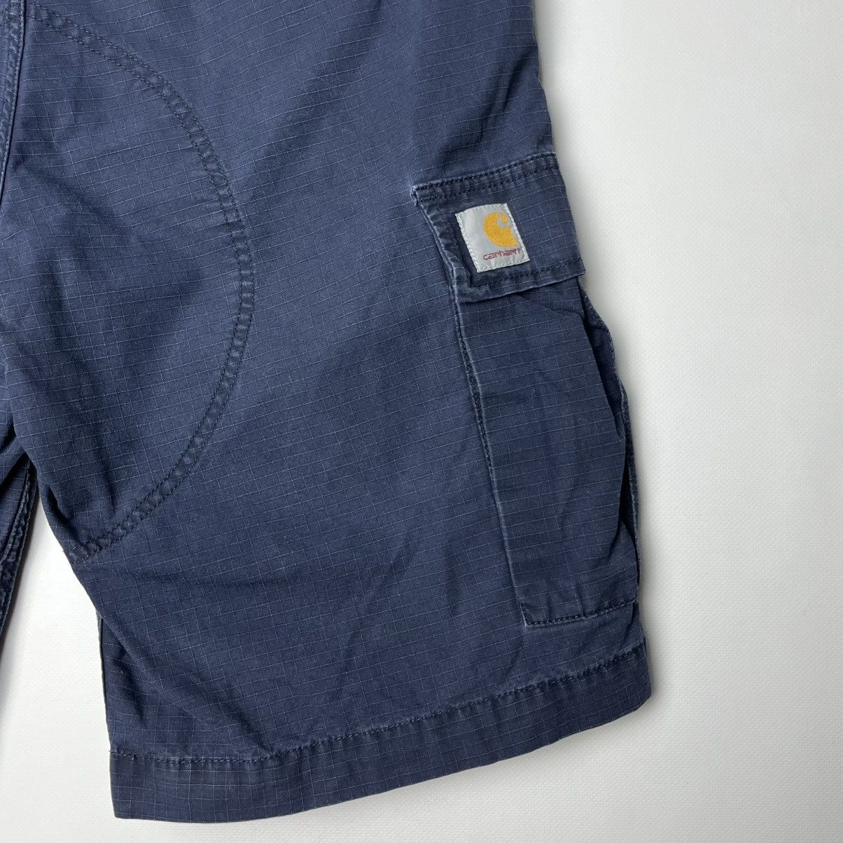 Carhartt Vintage Carhartt Regular Dark Blue Cargo Shorts Size US 33 - 5 Thumbnail
