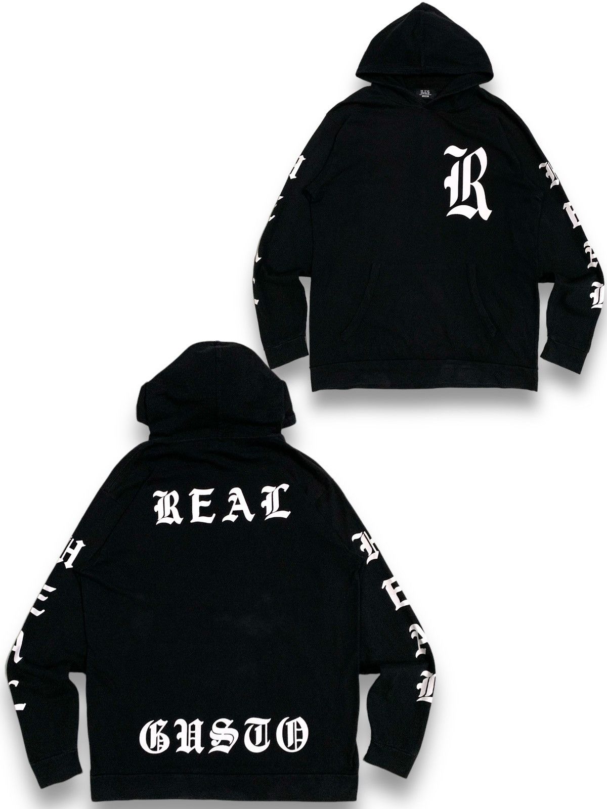 14th Addiction Vintage Japanese Brand ILLS Faded Printed Punk Style Hoodies Size US M / EU 48-50 / 2 - 1 Thumbnail