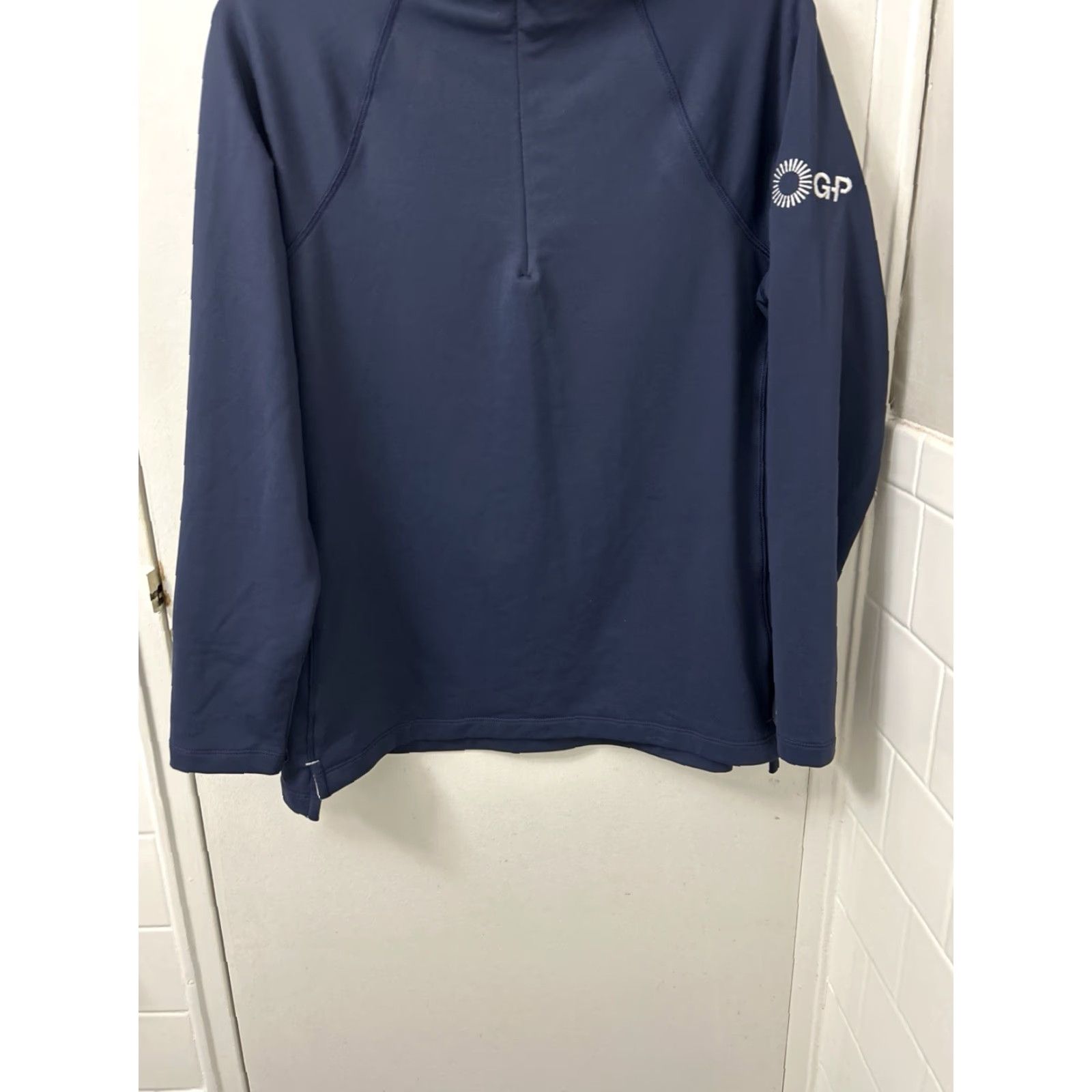 Peter Millar Peter Millar 1/4 Zip Womens Large Navy Blue Pullover UPF 50+ Golf Top L/S Shirt Women's Blue Pullover 1/4 Zip Golf"} Size L / US 10 / IT 46 - 3 Thumbnail